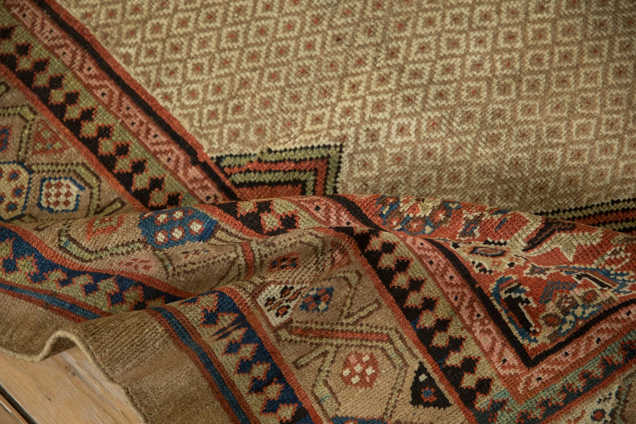 4.5x10 Antique Serab Rug Runner - Image 10