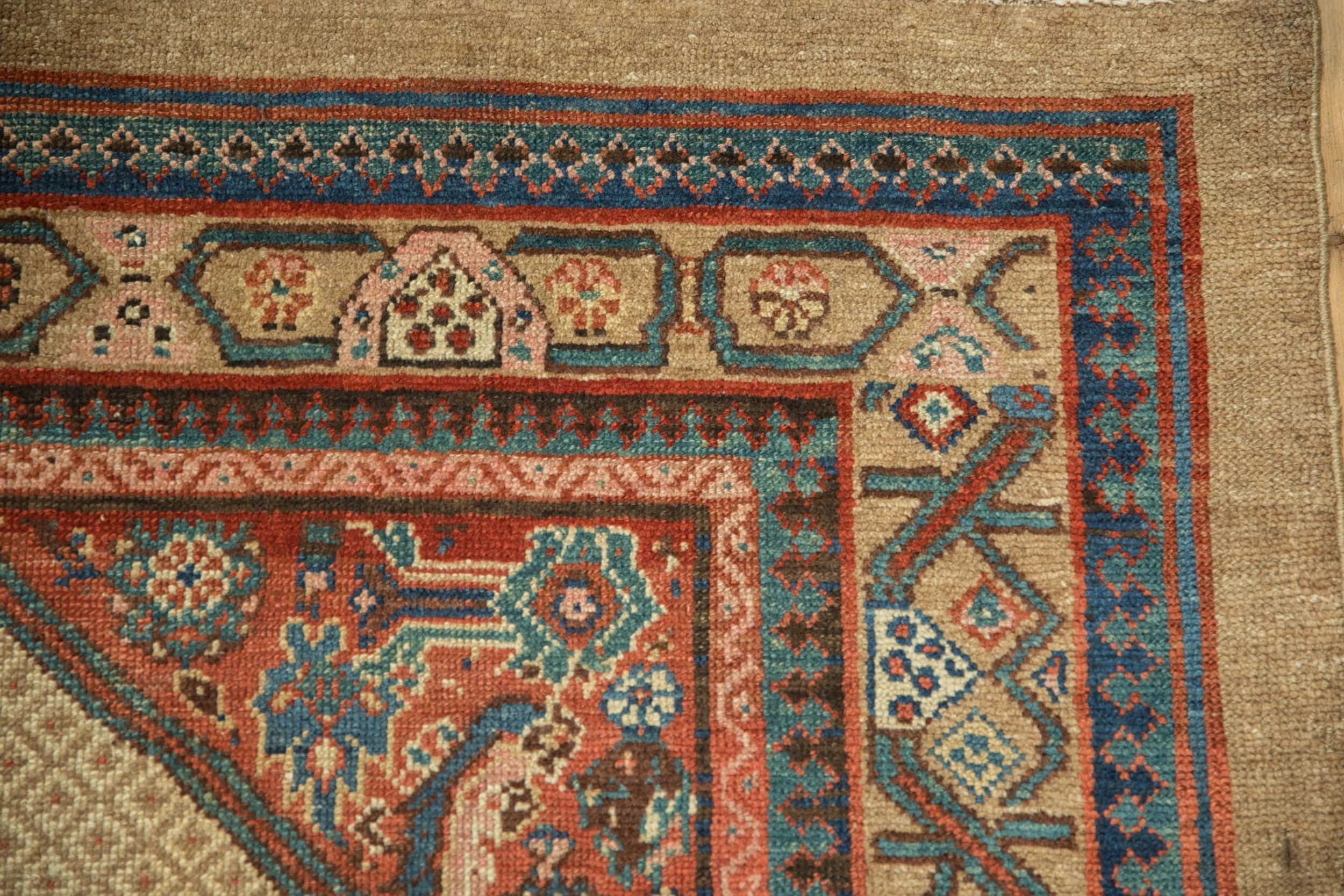 4.5x10 Antique Serab Rug Runner - Image 3