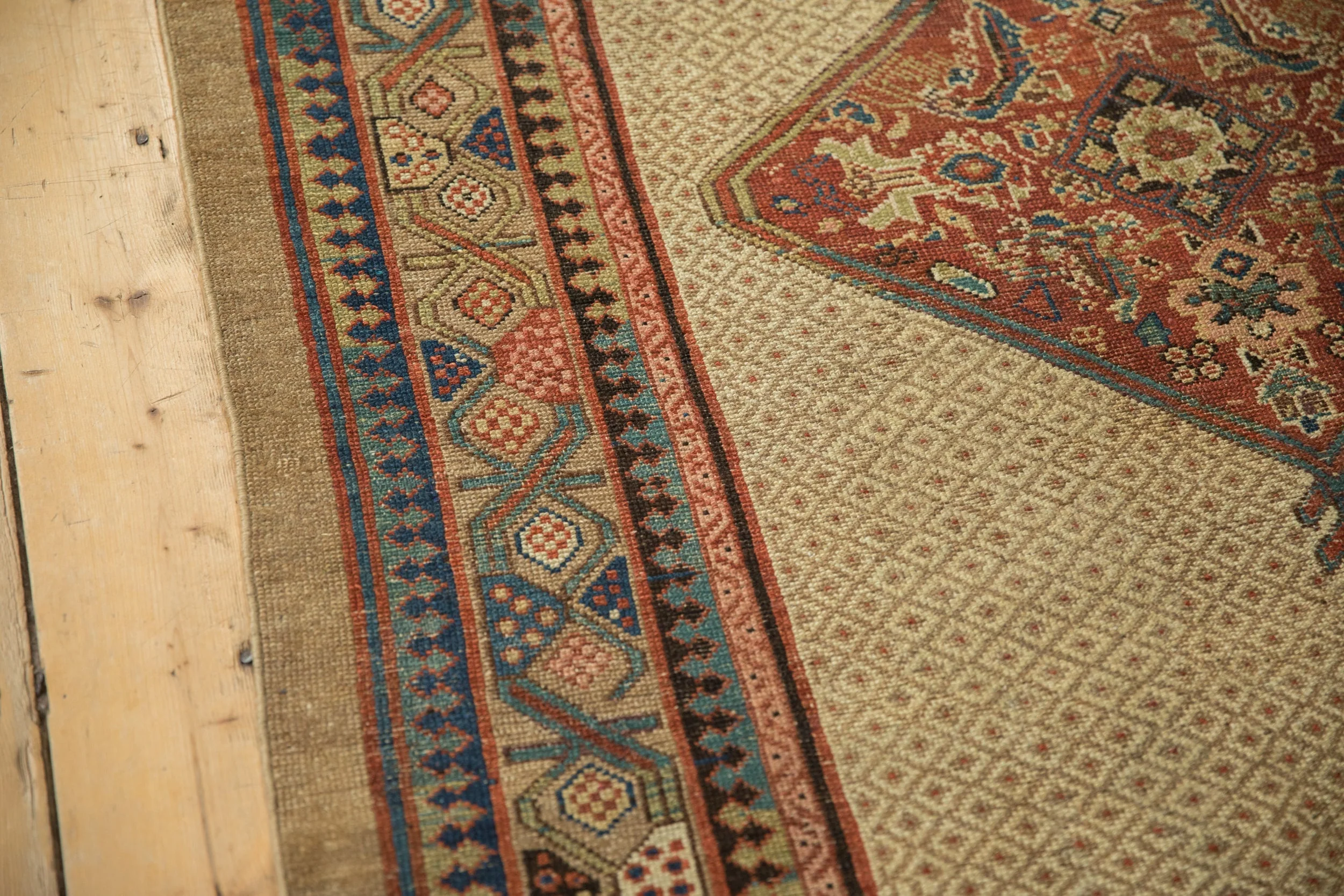 4.5x10 Antique Serab Rug Runner - Image 9