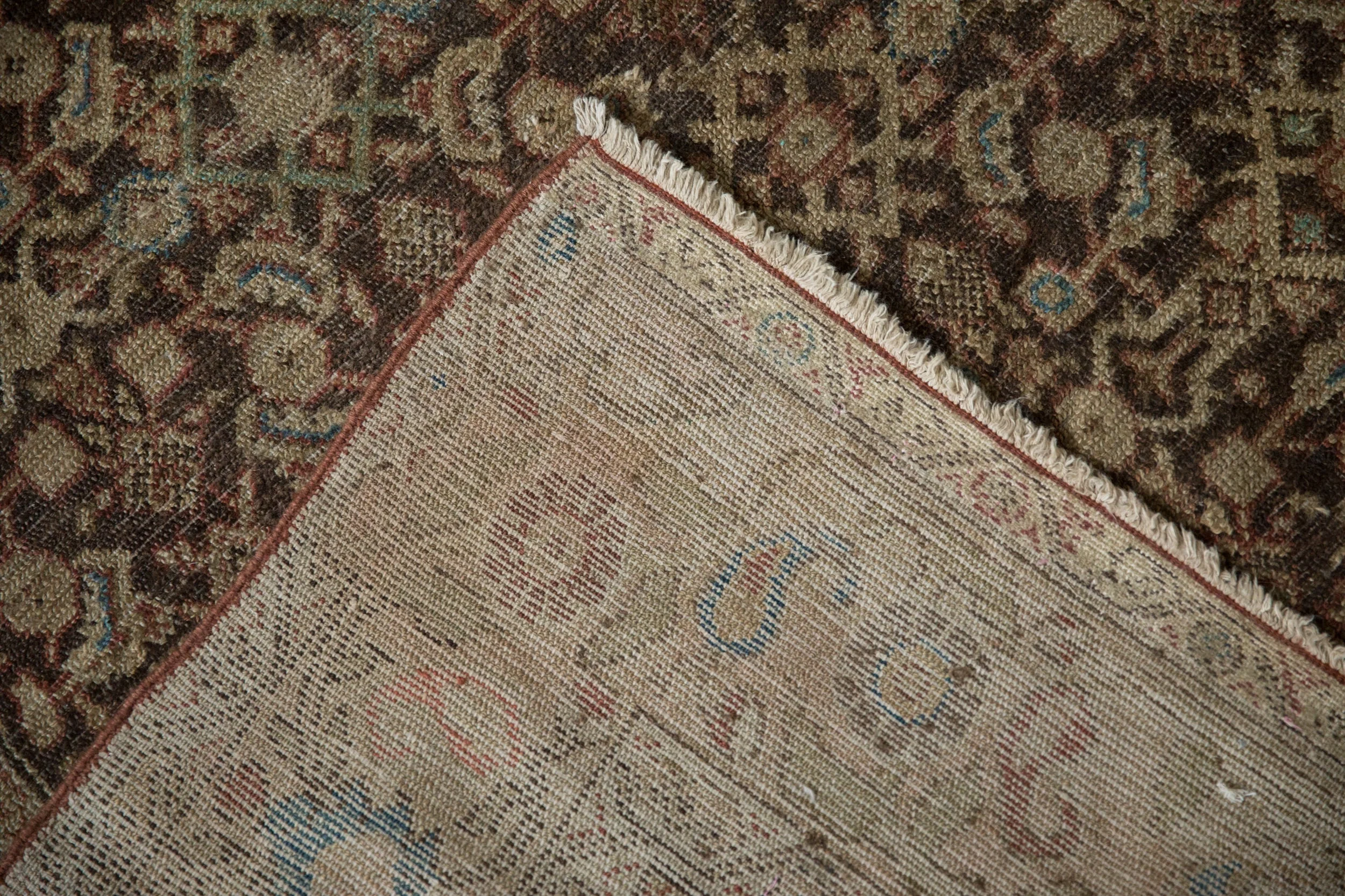 4.5x10 Antique Tea Washed Malayer Rug Runner - Image 11