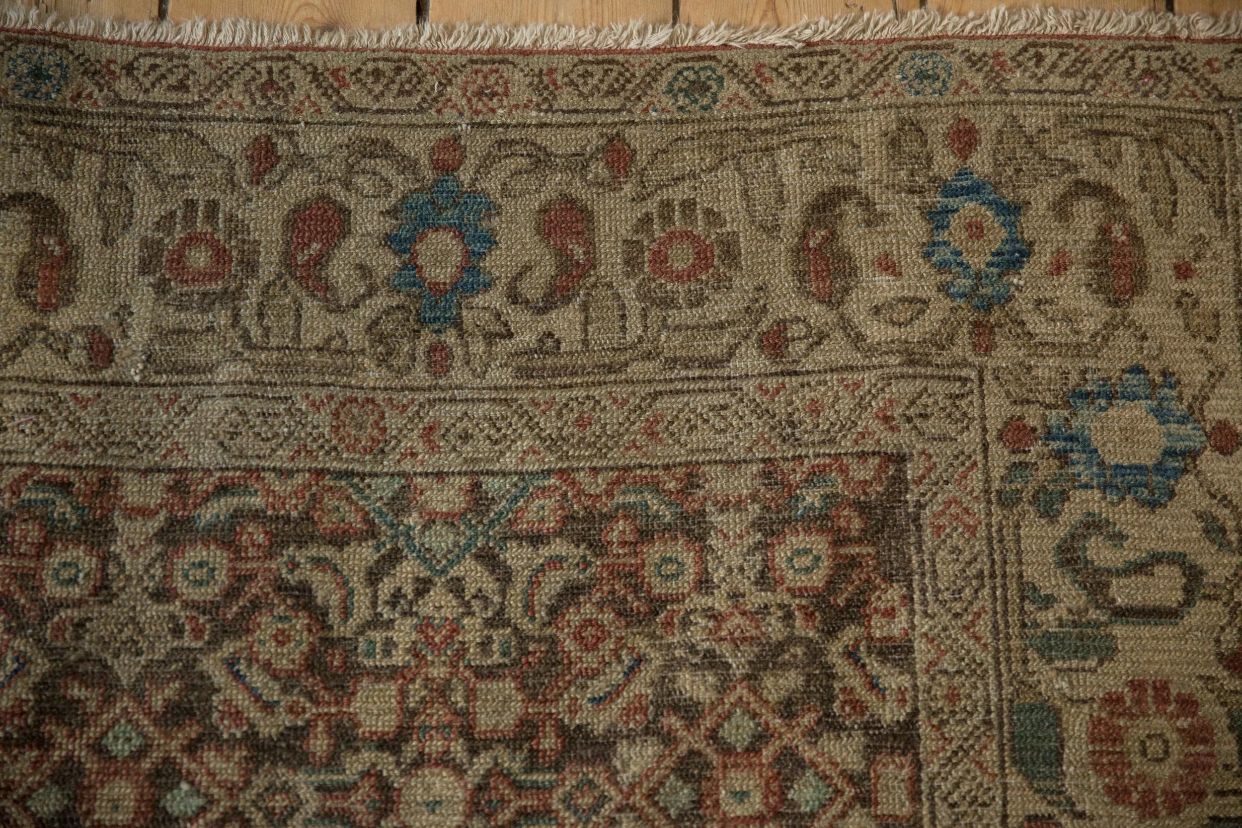 4.5x10 Antique Tea Washed Malayer Rug Runner - Image 3