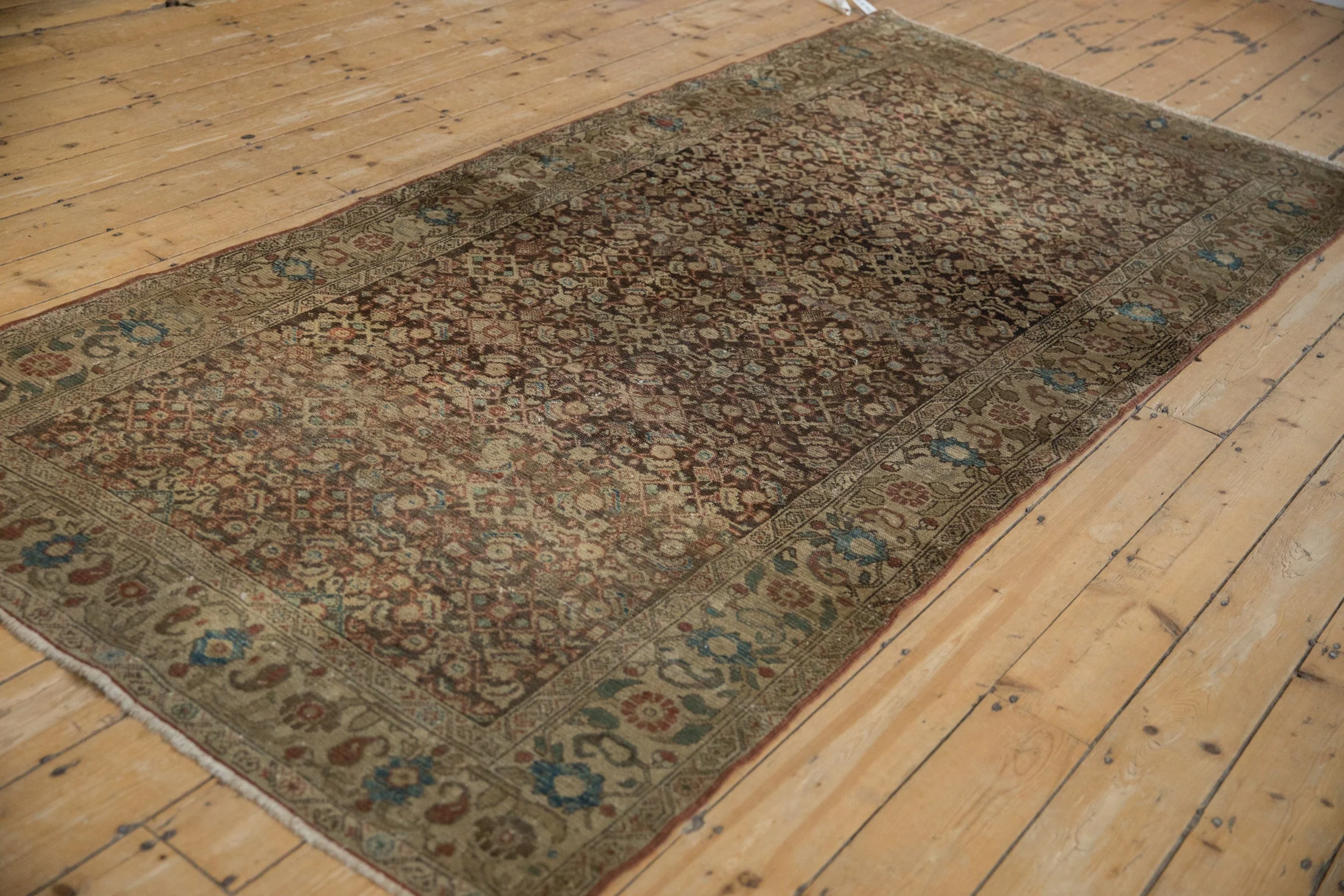 4.5x10 Antique Tea Washed Malayer Rug Runner - Image 5