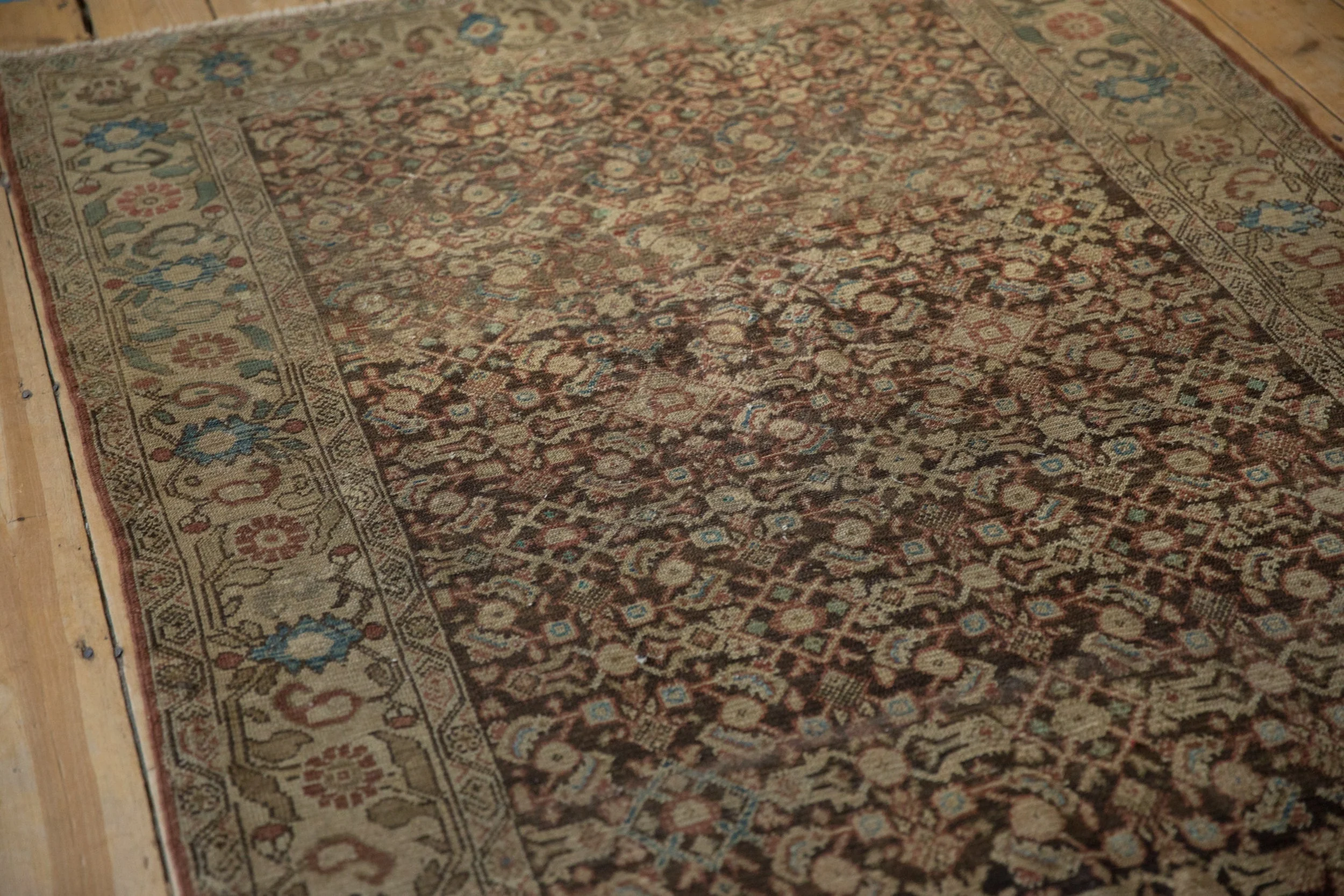 4.5x10 Antique Tea Washed Malayer Rug Runner - Image 8