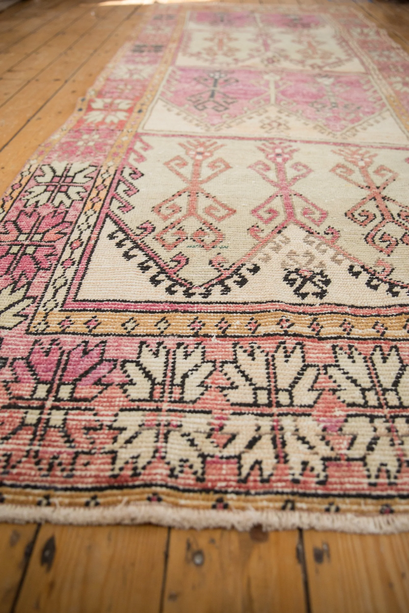 4.5x11.5 Vintage Distressed Oushak Rug Runner - Image 3