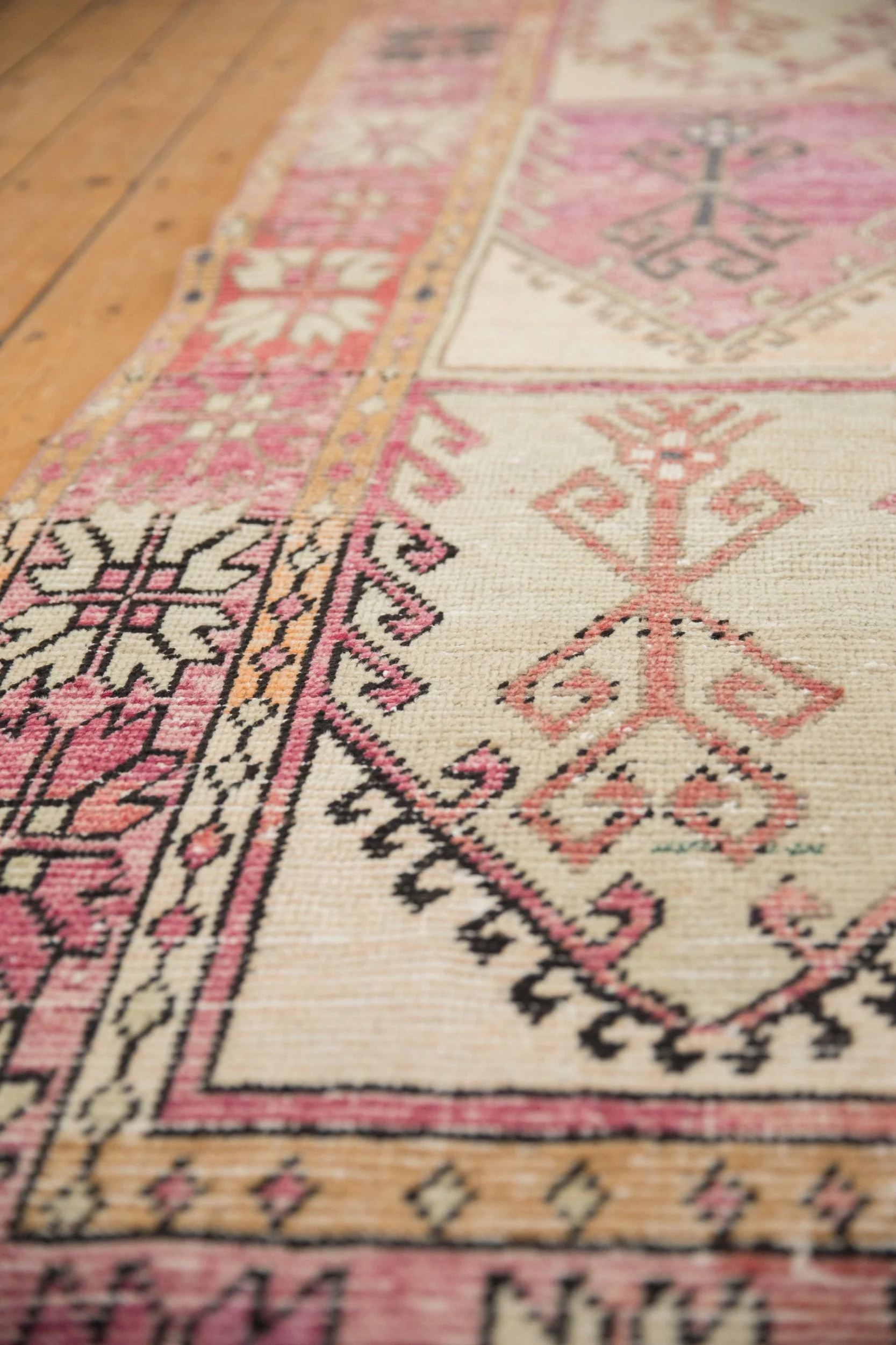 4.5x11.5 Vintage Distressed Oushak Rug Runner - Image 4