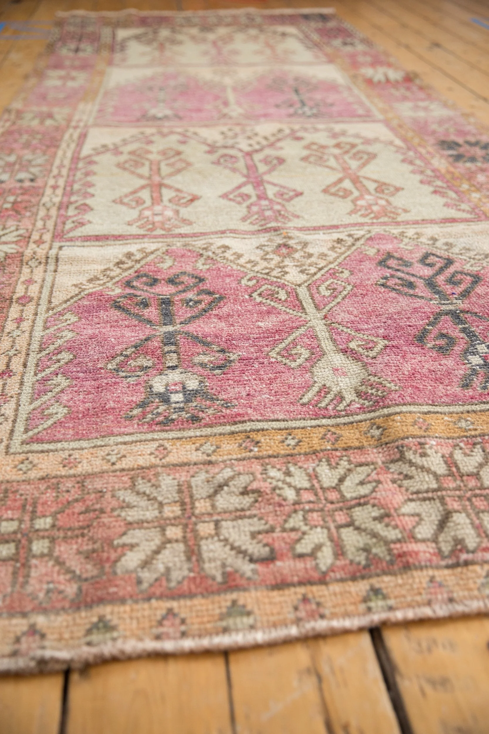 4.5x11.5 Vintage Distressed Oushak Rug Runner - Image 7