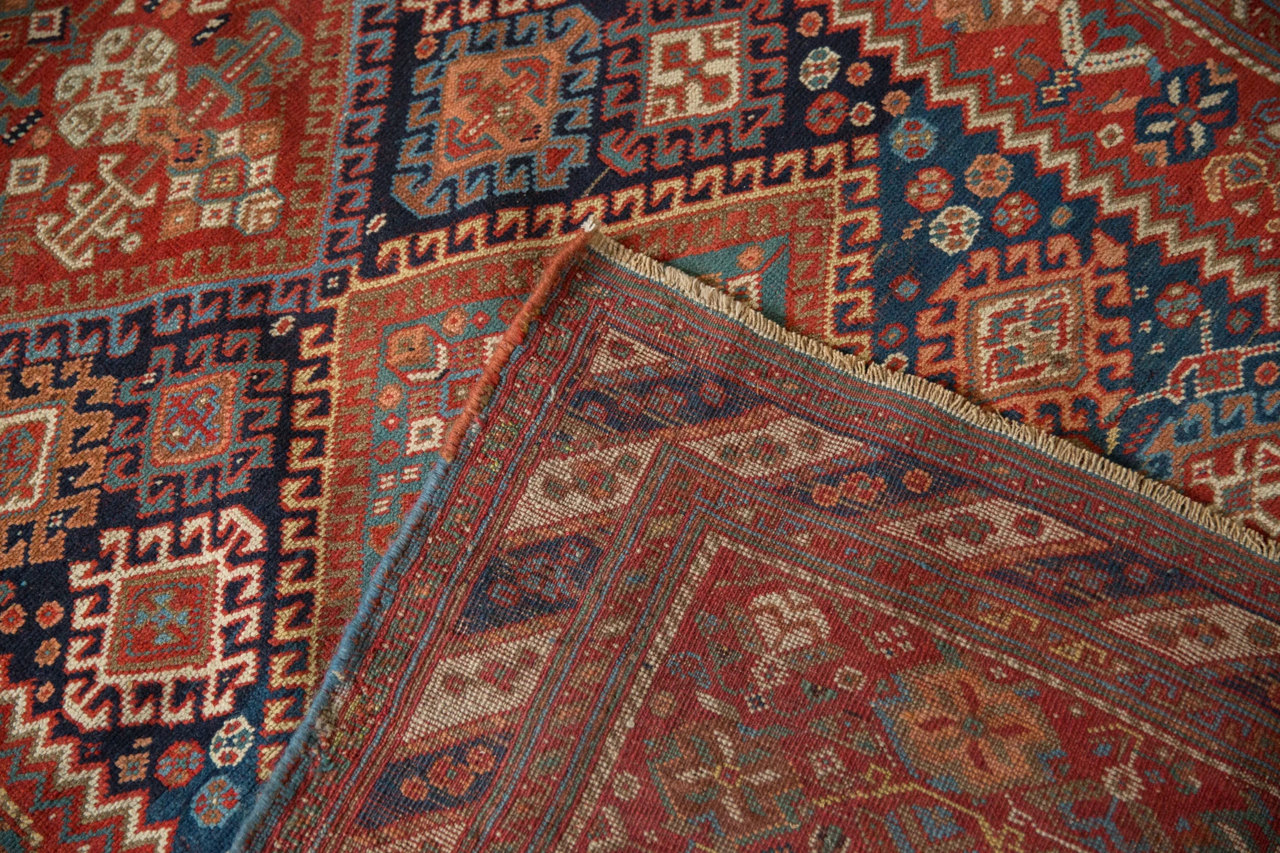4.5x11 Antique Afshar Rug Runner - Image 10