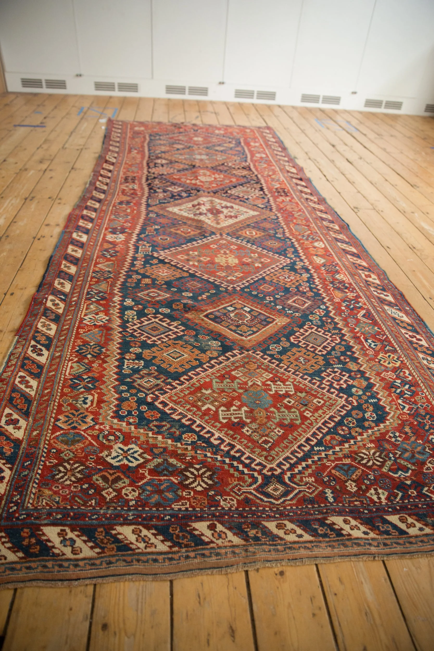 4.5x11 Antique Afshar Rug Runner - Image 3