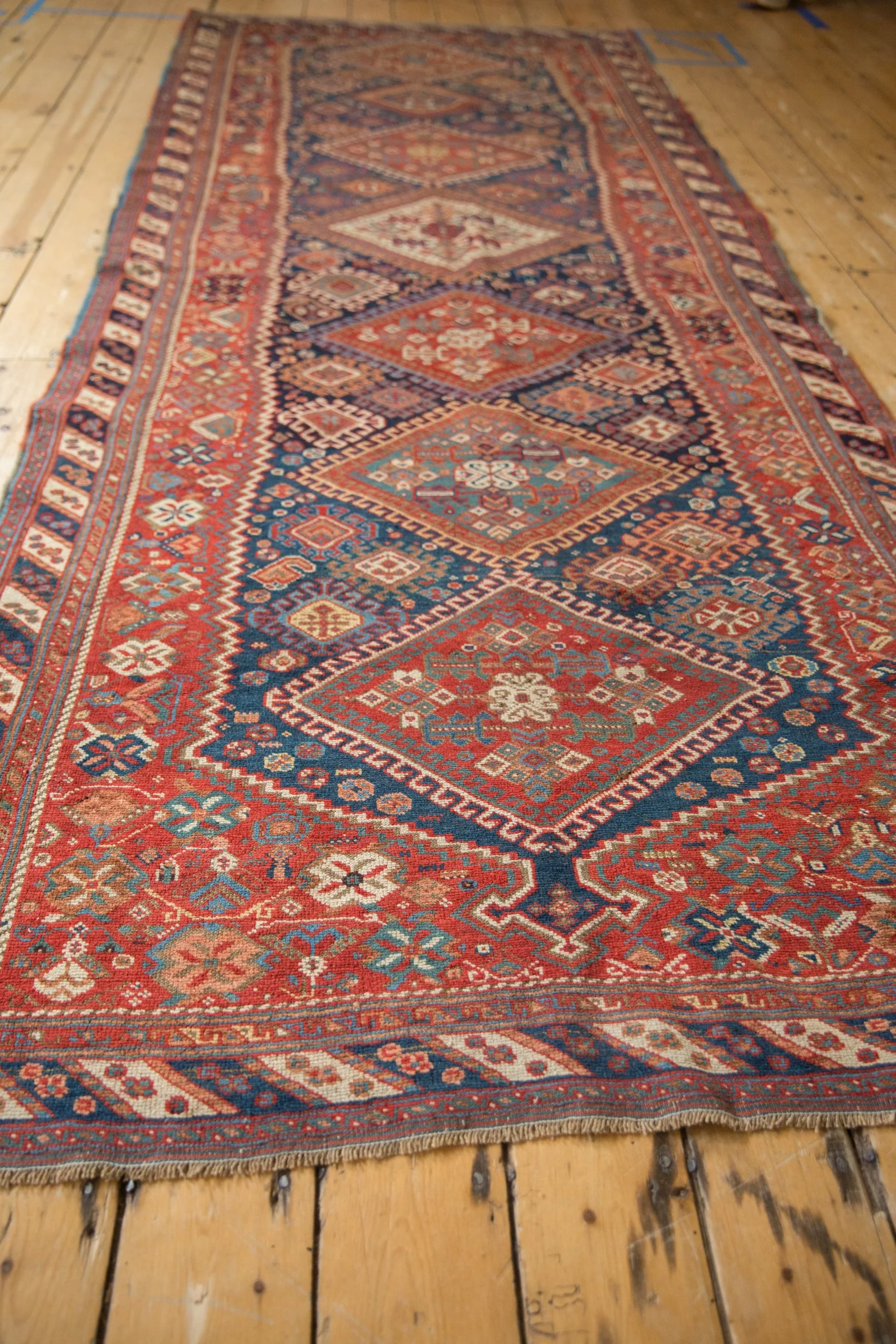 4.5x11 Antique Afshar Rug Runner - Image 5