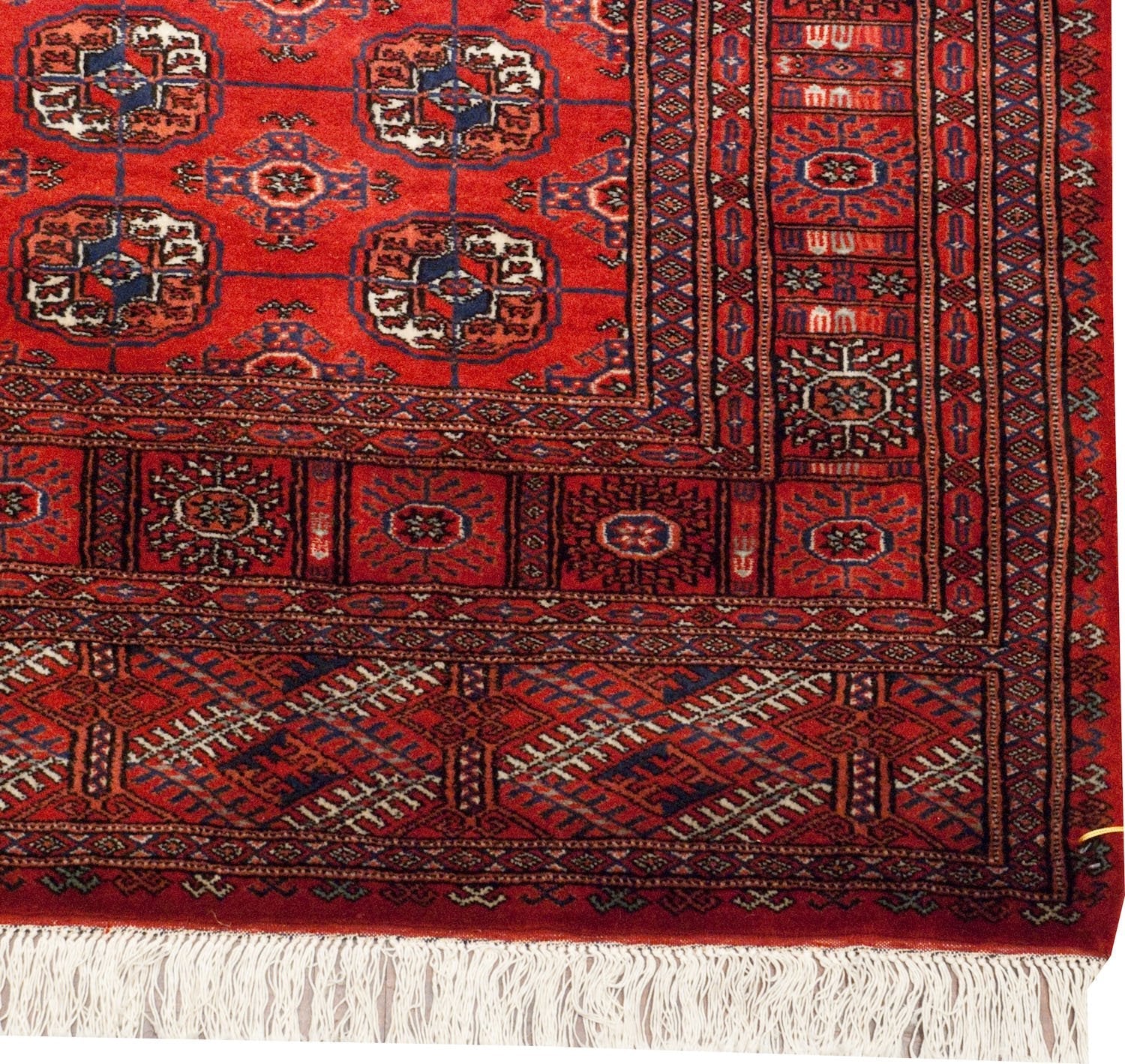4.5x11 Vintage Fine Bokhara Rug Runner - Image 11