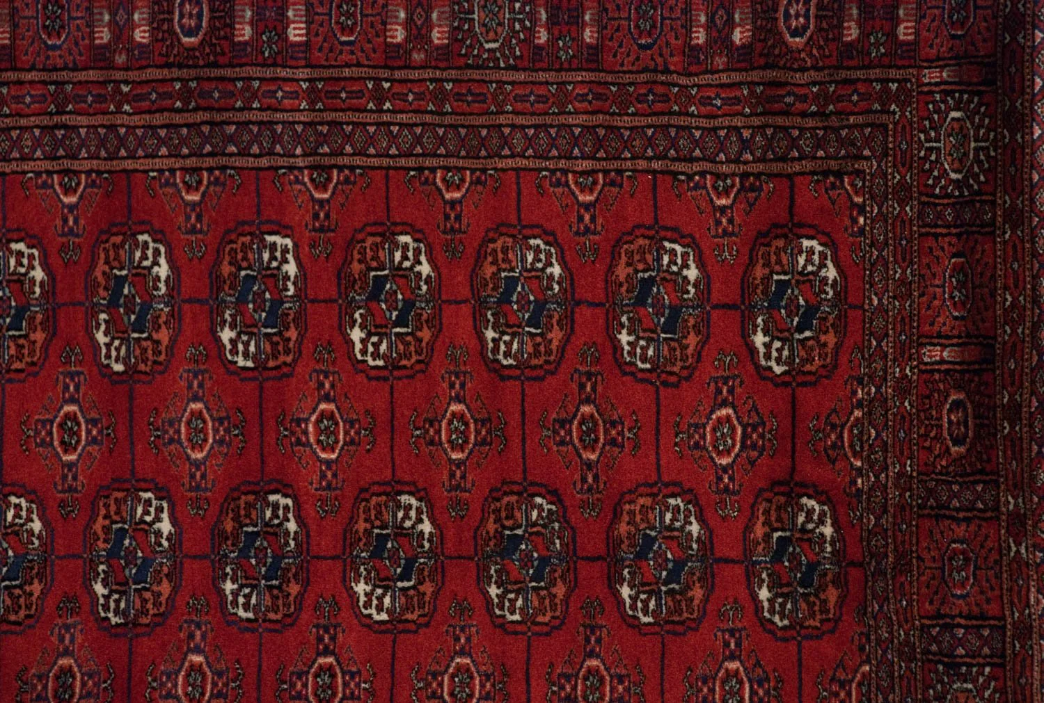 4.5x11 Vintage Fine Bokhara Rug Runner - Image 12