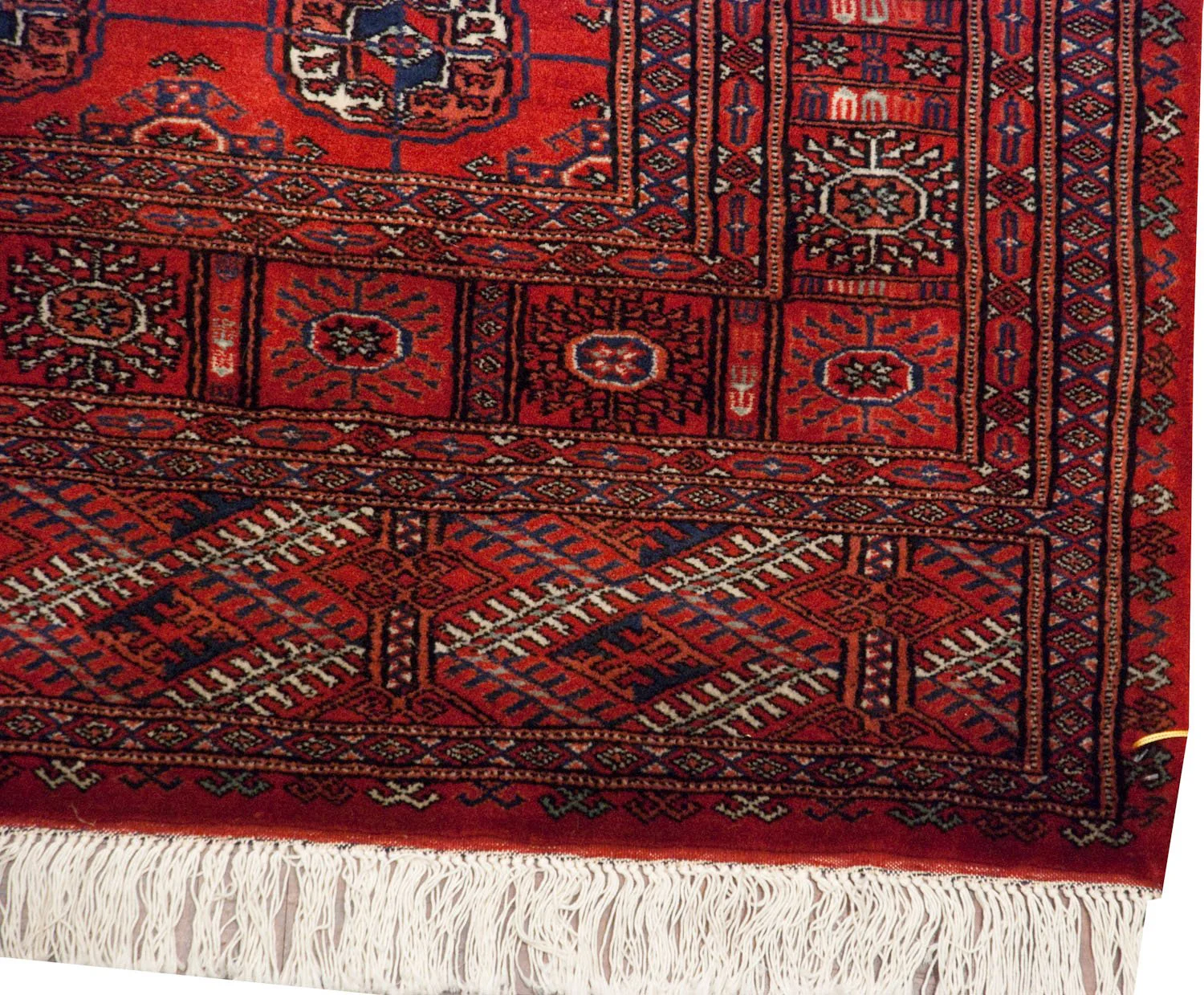 4.5x11 Vintage Fine Bokhara Rug Runner - Image 13