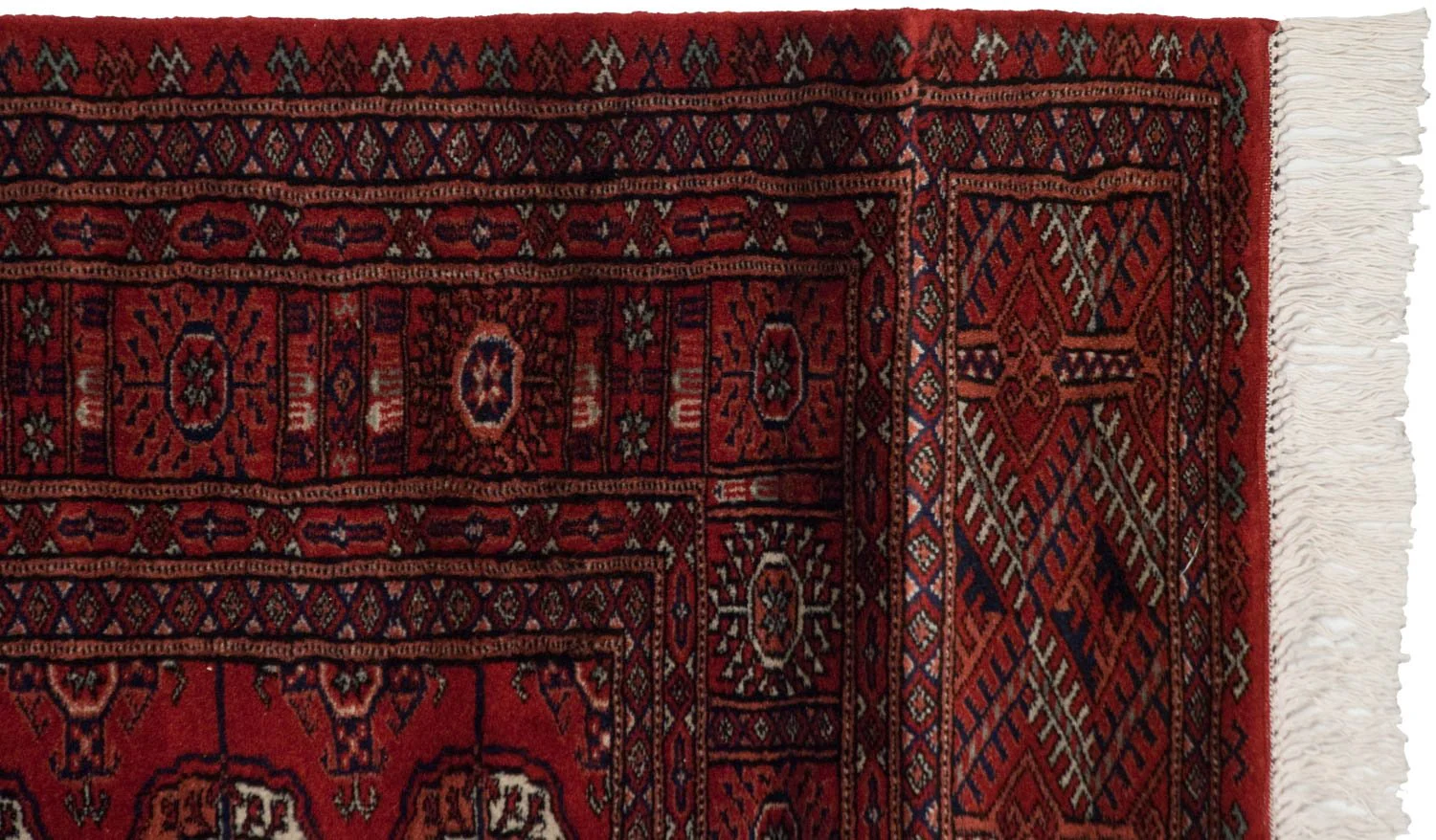 4.5x11 Vintage Fine Bokhara Rug Runner - Image 14