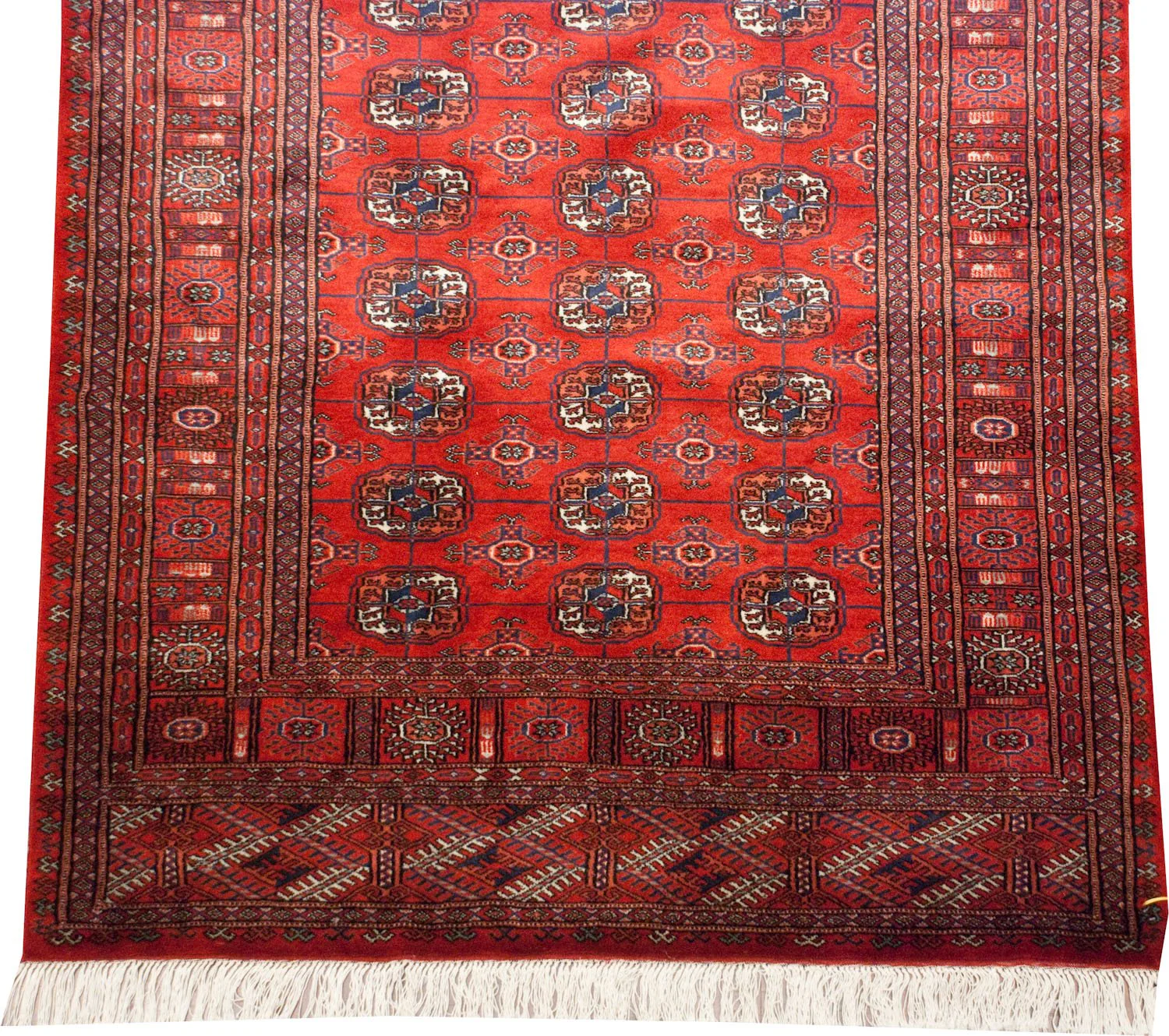 4.5x11 Vintage Fine Bokhara Rug Runner - Image 17