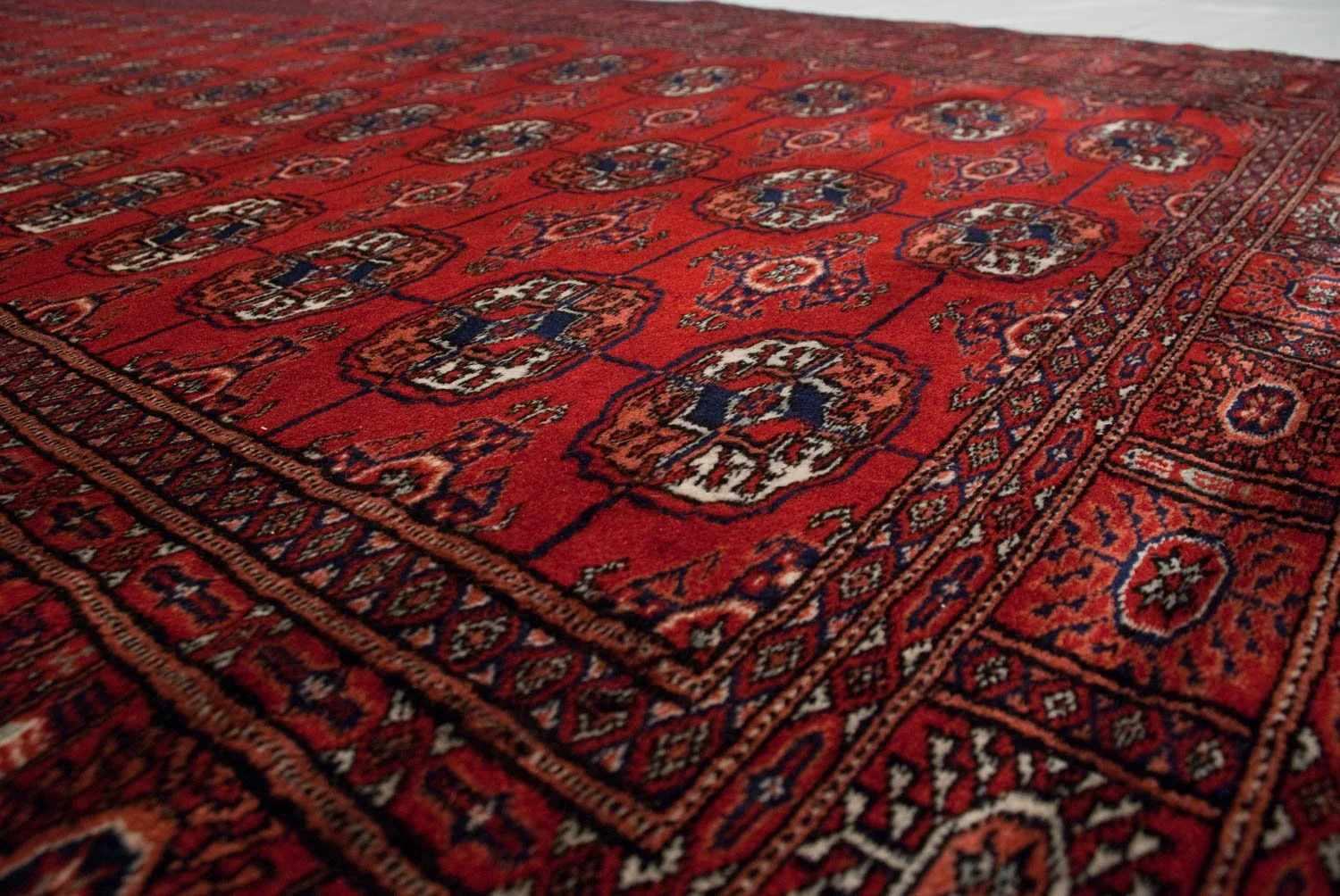 4.5x11 Vintage Fine Bokhara Rug Runner - Image 18