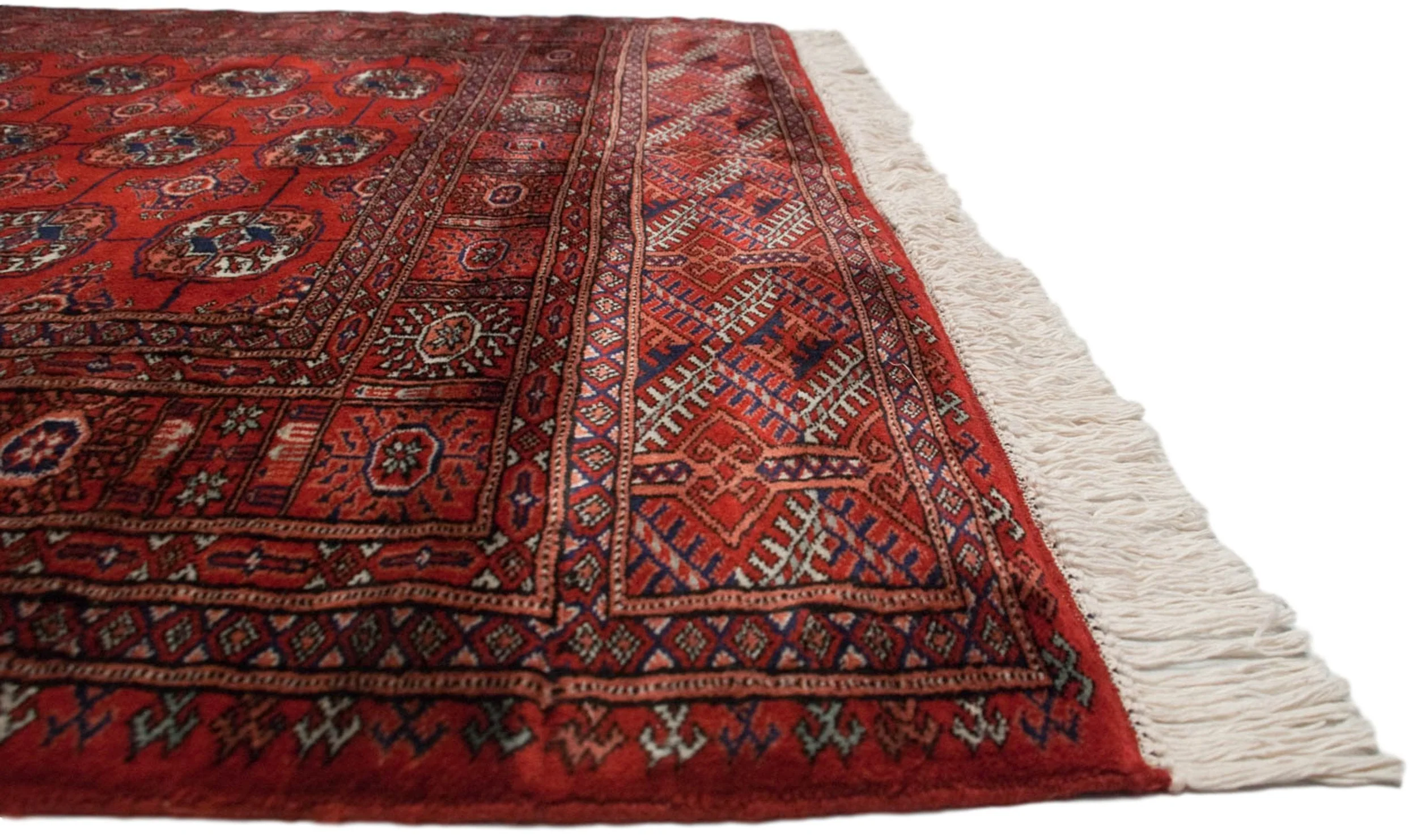 4.5x11 Vintage Fine Bokhara Rug Runner - Image 4