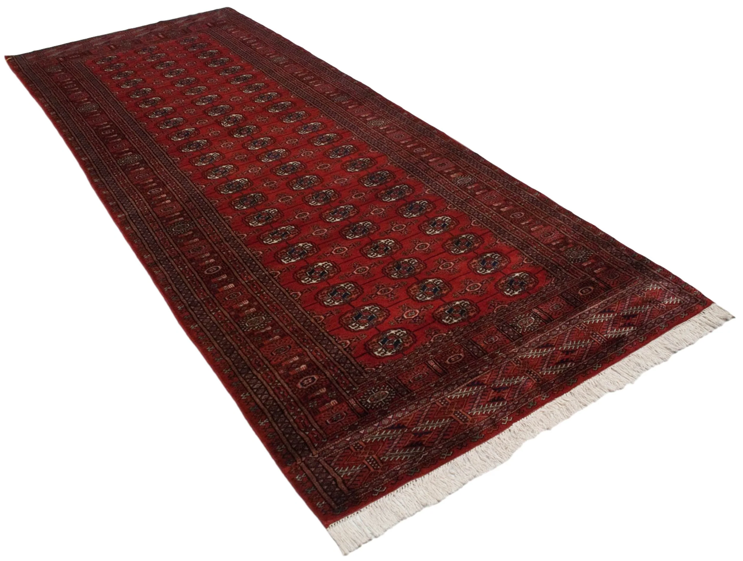 4.5x11 Vintage Fine Bokhara Rug Runner - Image 6