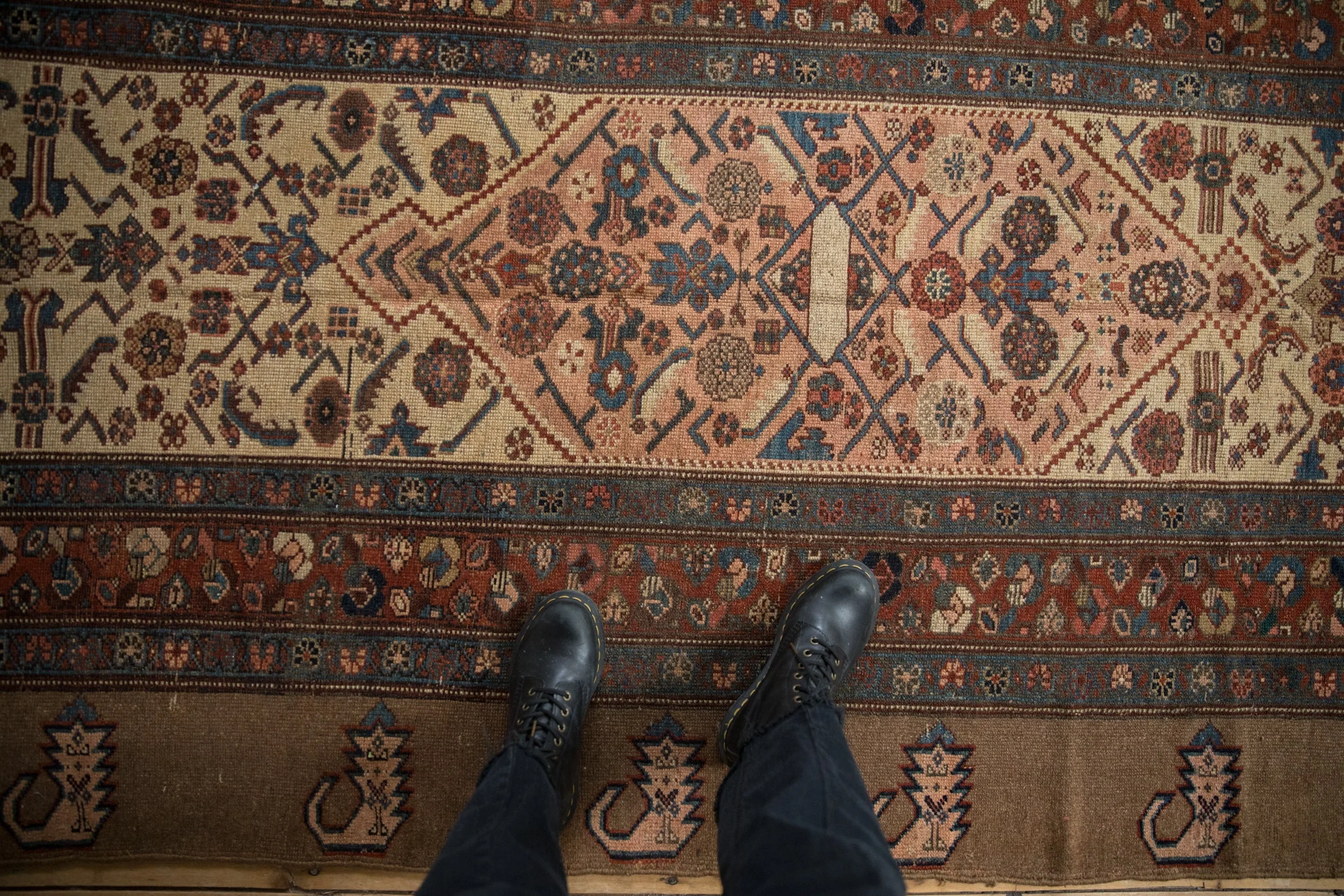 4.5x12 Antique Serab Rug Runner - Image 2