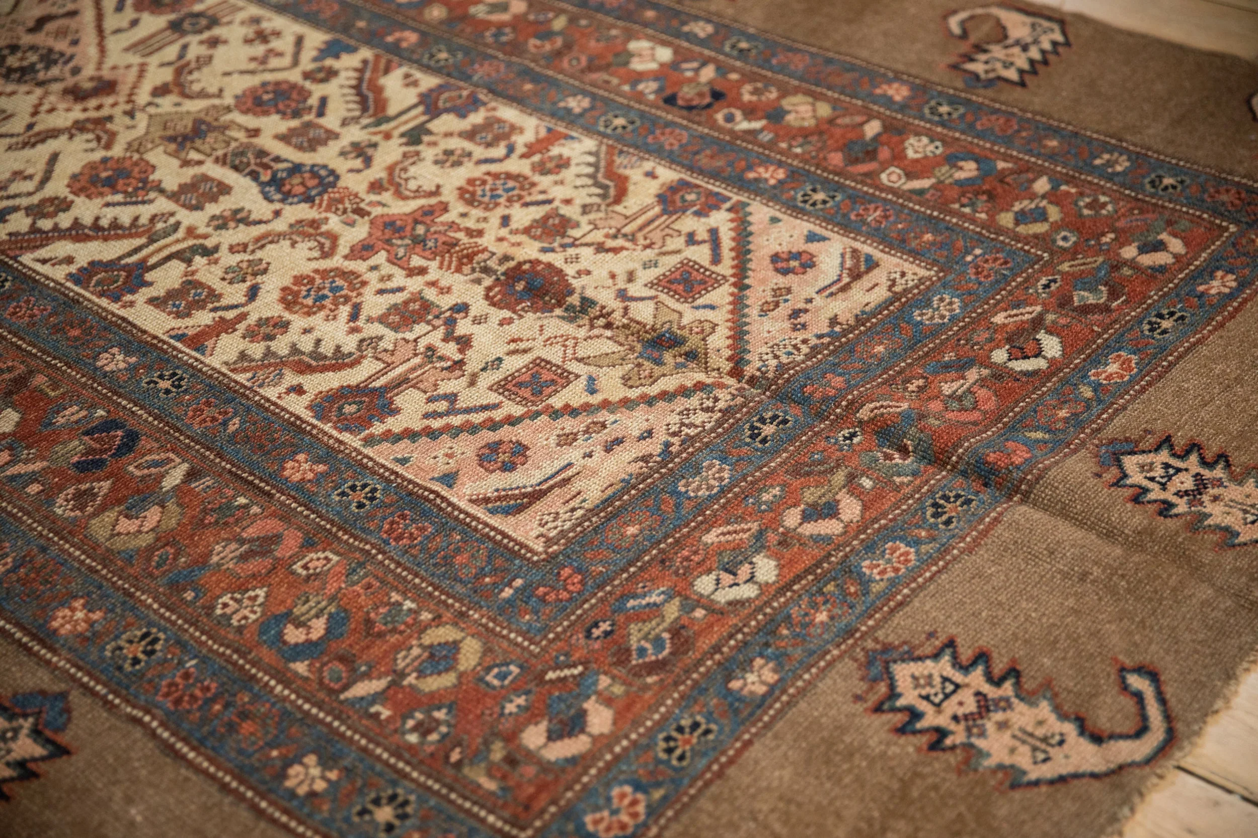 4.5x12 Antique Serab Rug Runner - Image 4