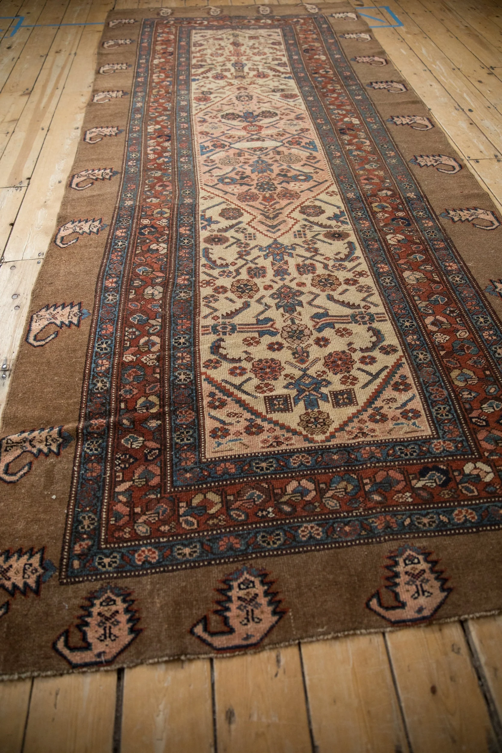 4.5x12 Antique Serab Rug Runner - Image 7