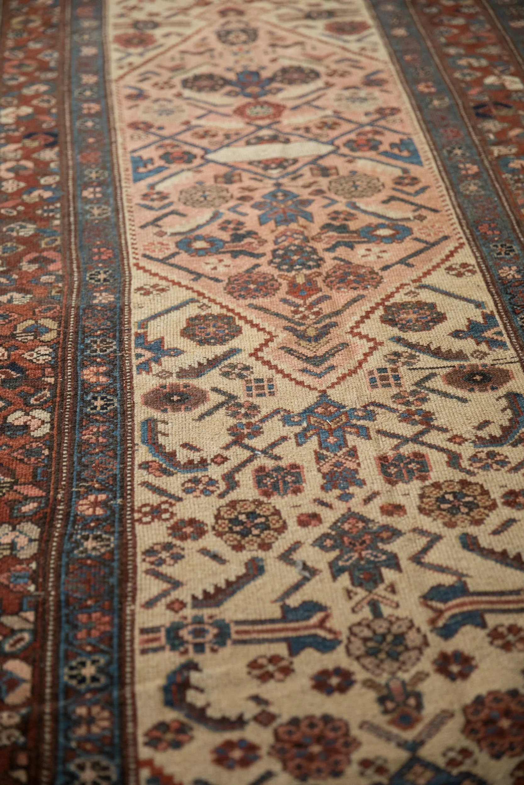 4.5x12 Antique Serab Rug Runner - Image 8