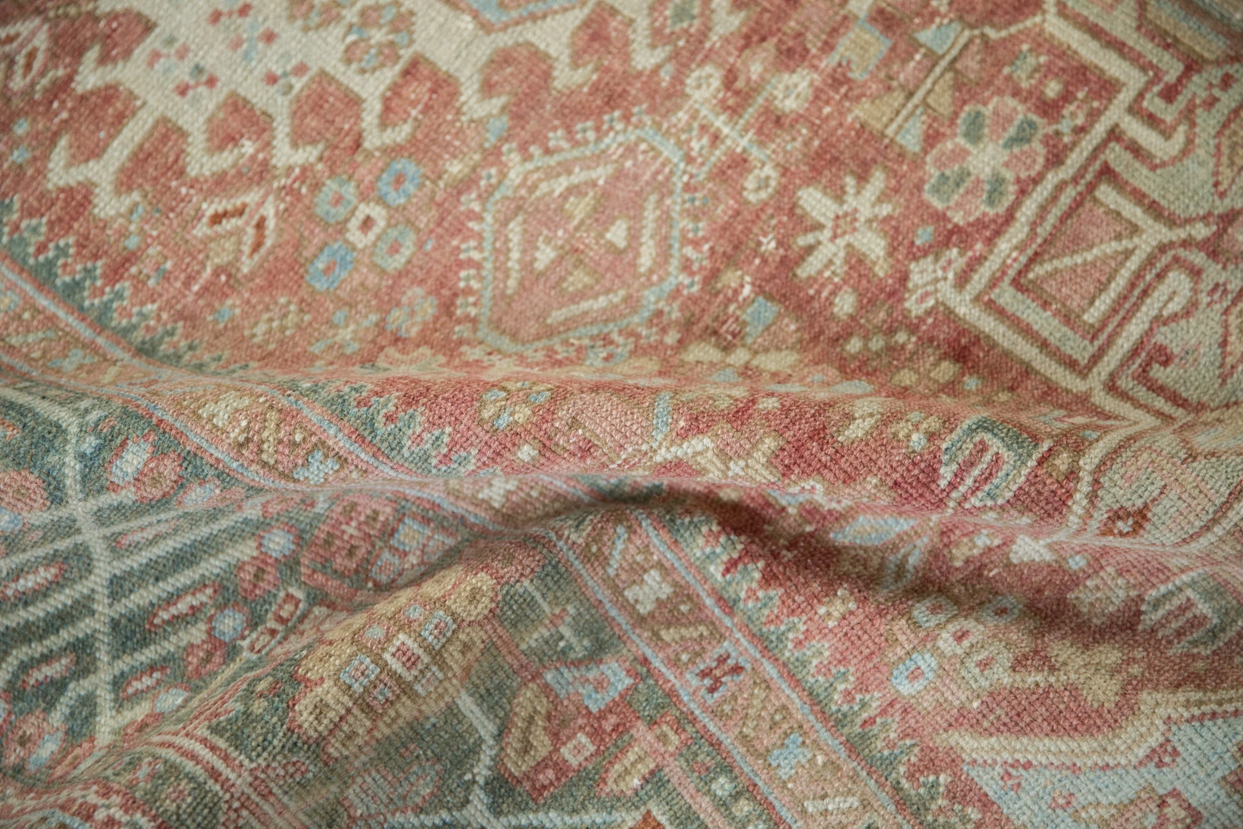 4.5x12 Vintage Distressed Karaja Rug Runner - Image 11