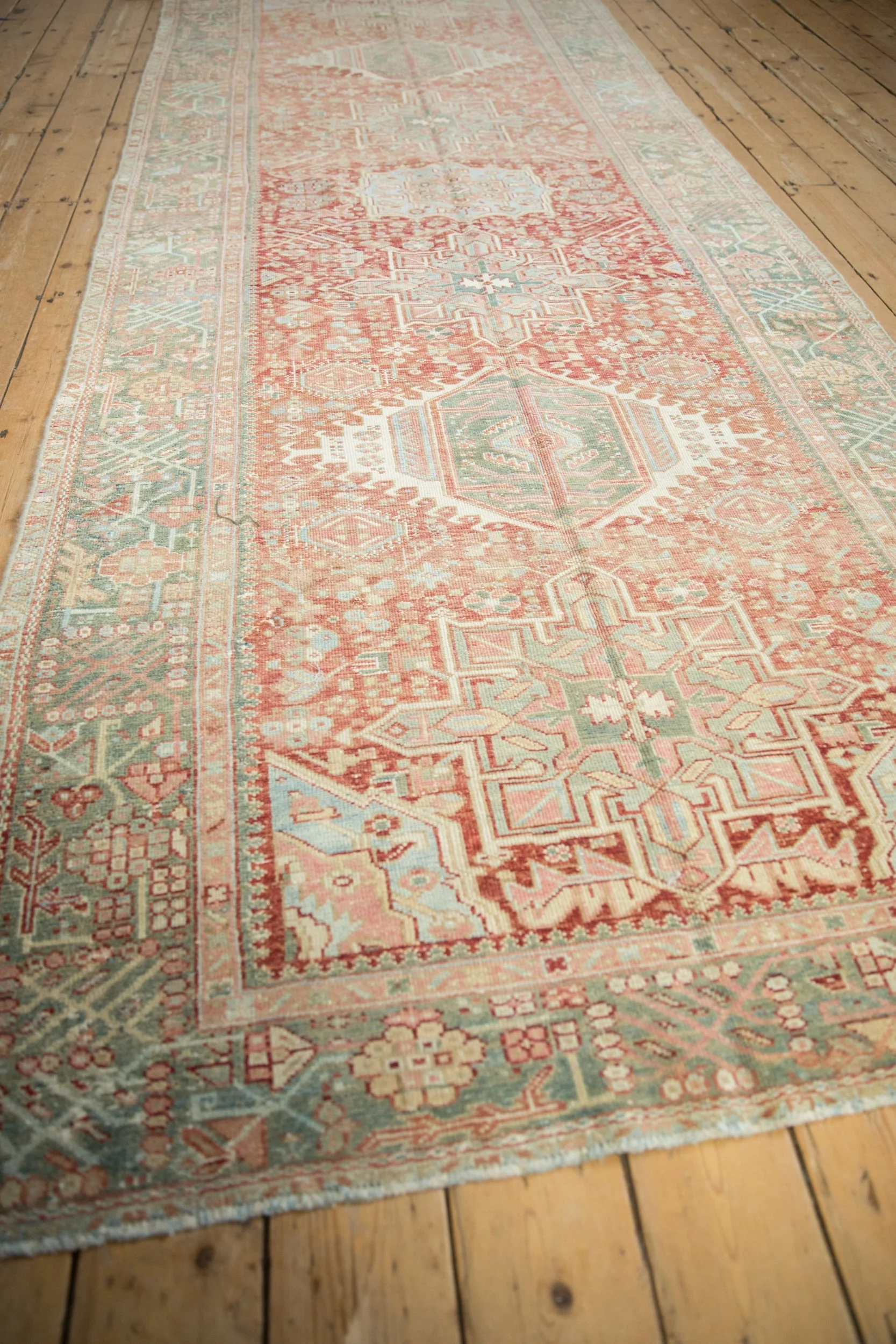 4.5x12 Vintage Distressed Karaja Rug Runner - Image 5