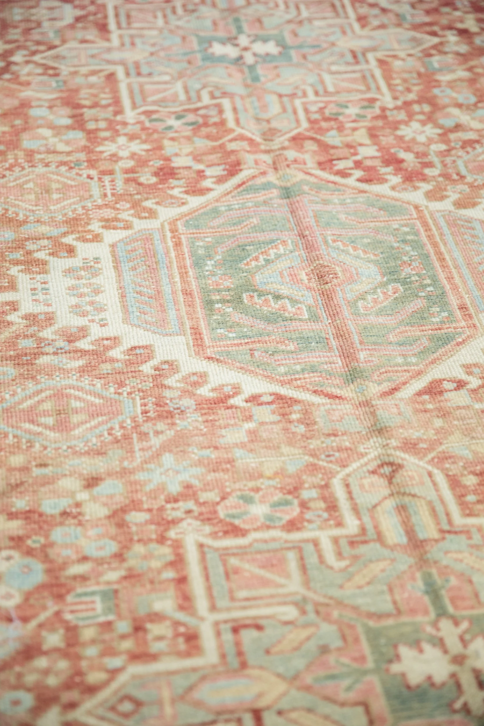 4.5x12 Vintage Distressed Karaja Rug Runner - Image 6