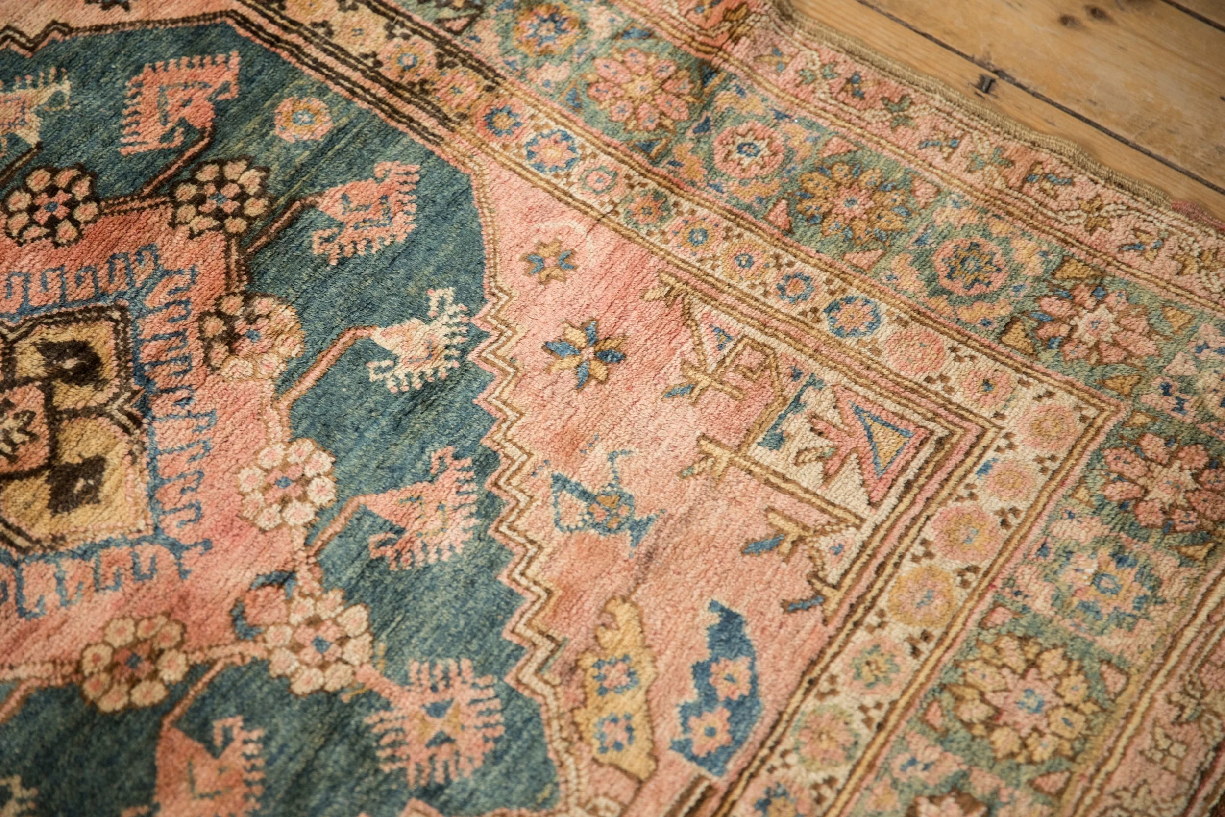 4.5x5 Vintage Anatolian Square Rug - Image 9