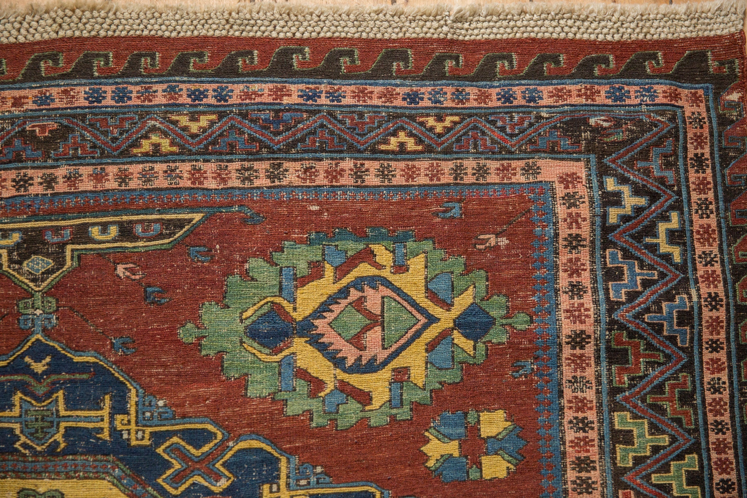 4.5x6.5 Antique Caucasian Soumac Rug - Image 3