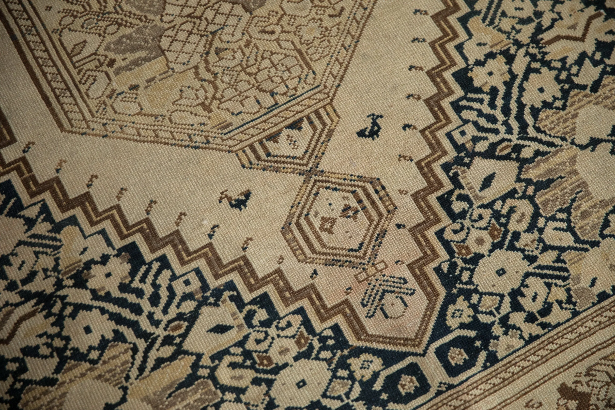 4.5x6.5 Antique Distressed Malayer Rug - Image 4
