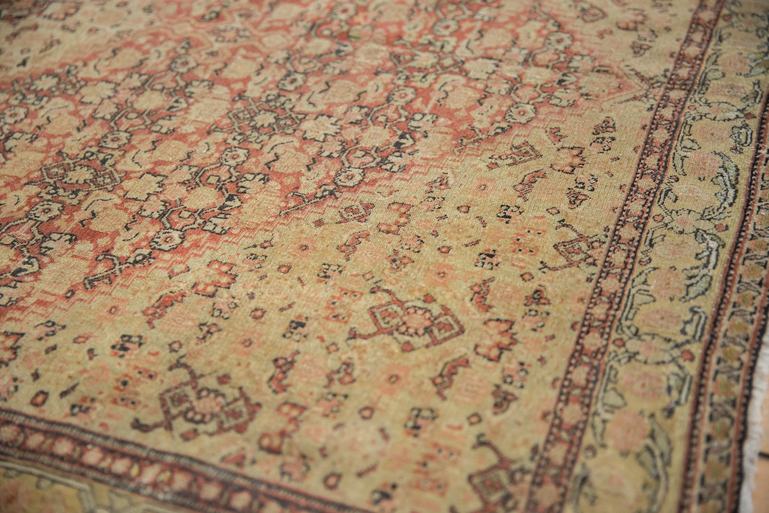 4.5x6.5 Antique Fine Distressed Senneh Rug - Image 4