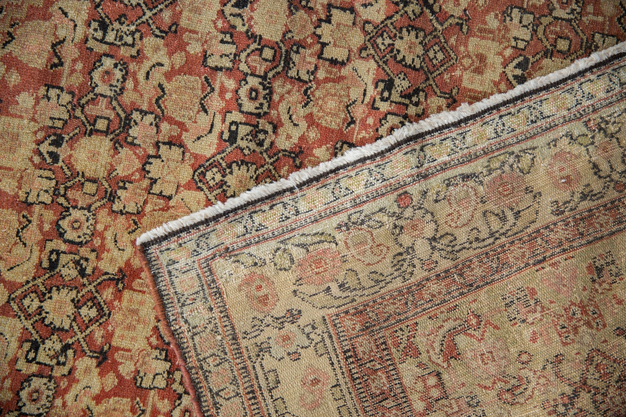 4.5x6.5 Antique Fine Distressed Senneh Rug - Image 9