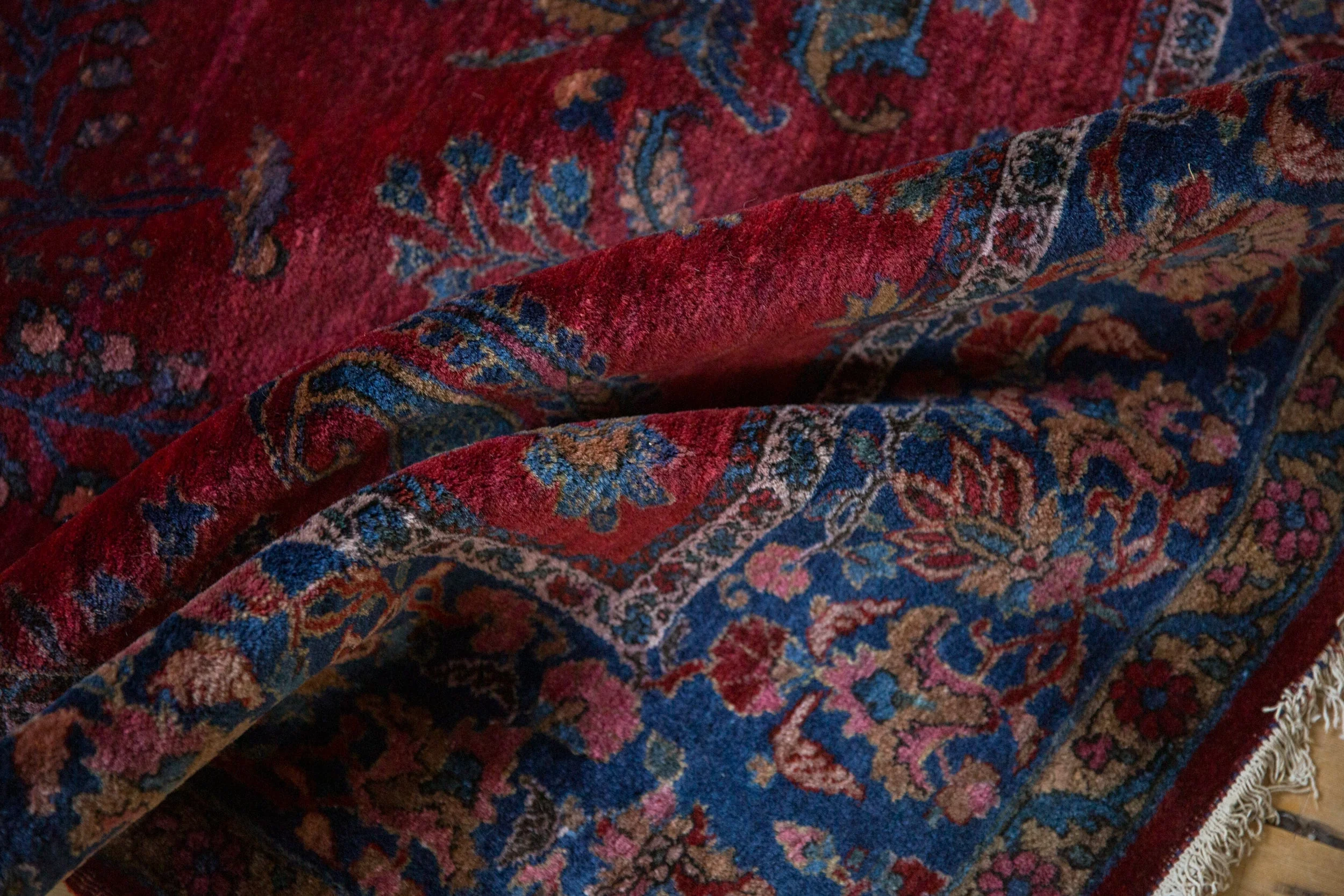 4.5x6.5 Antique Fine Kashan Rug - Image 12