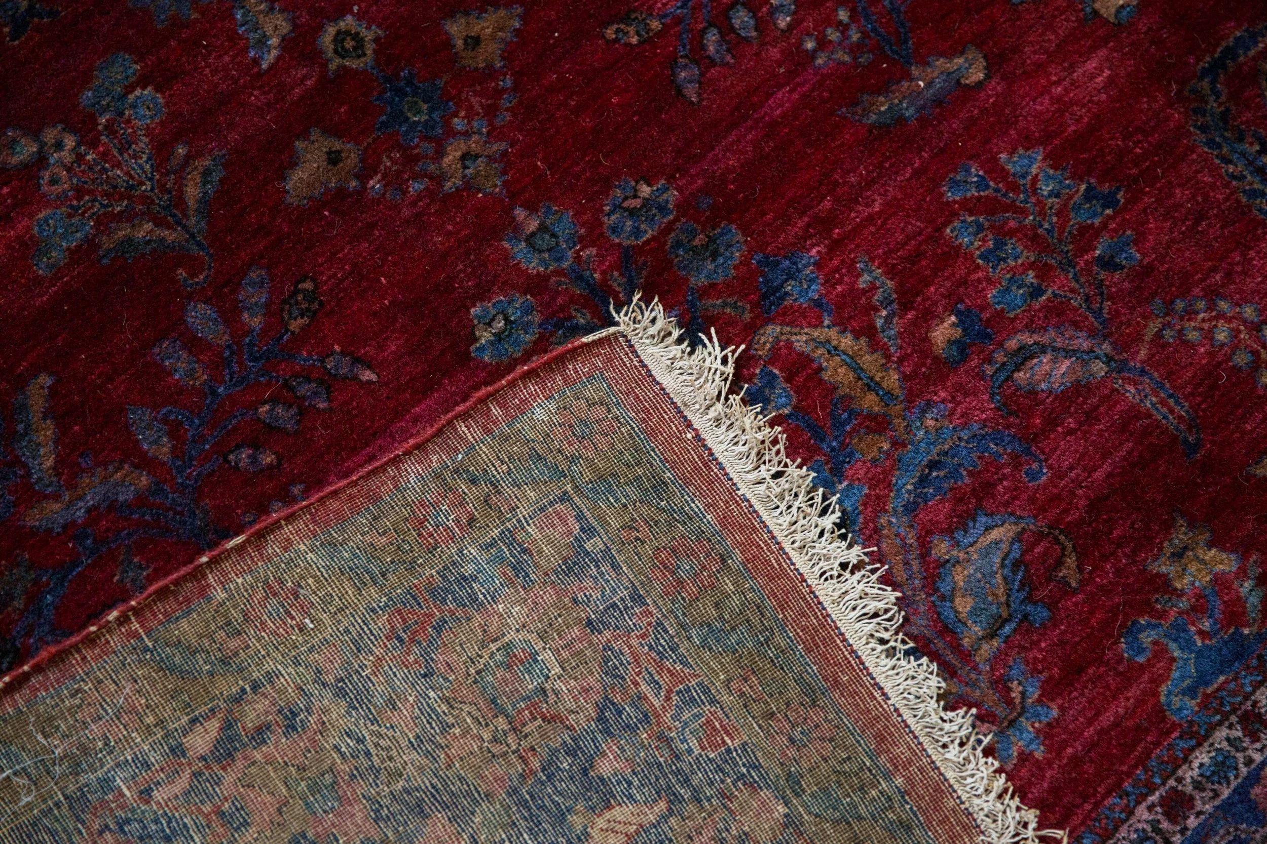 4.5x6.5 Antique Fine Kashan Rug - Image 13