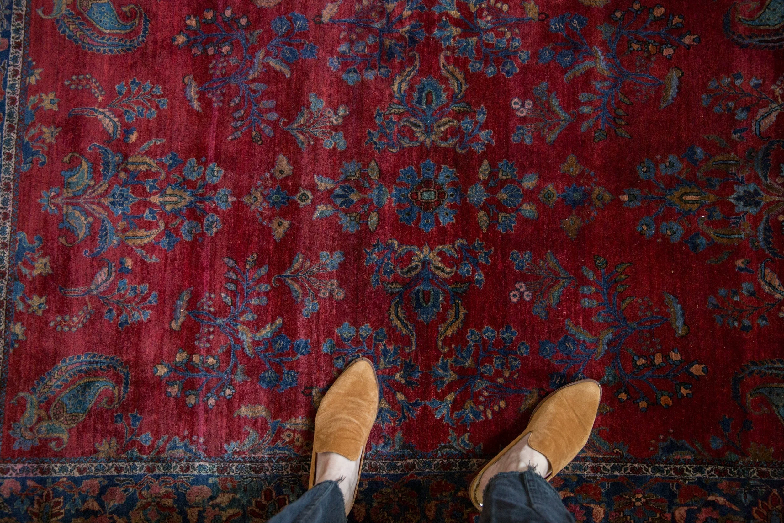 4.5x6.5 Antique Fine Kashan Rug - Image 2