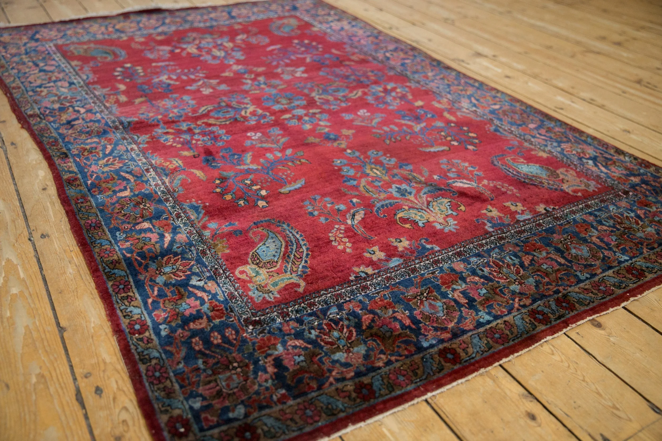 4.5x6.5 Antique Fine Kashan Rug - Image 4