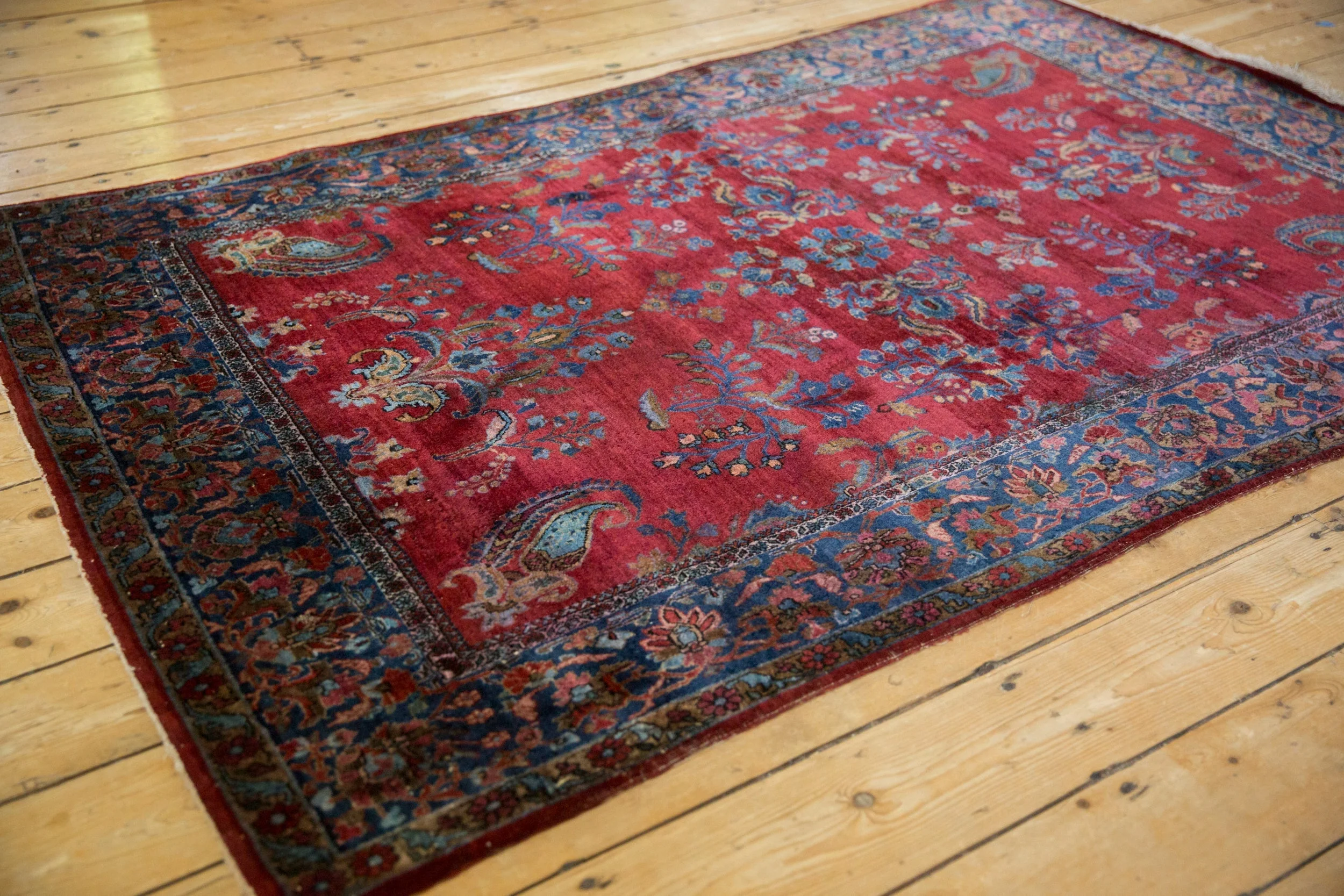 4.5x6.5 Antique Fine Kashan Rug - Image 6