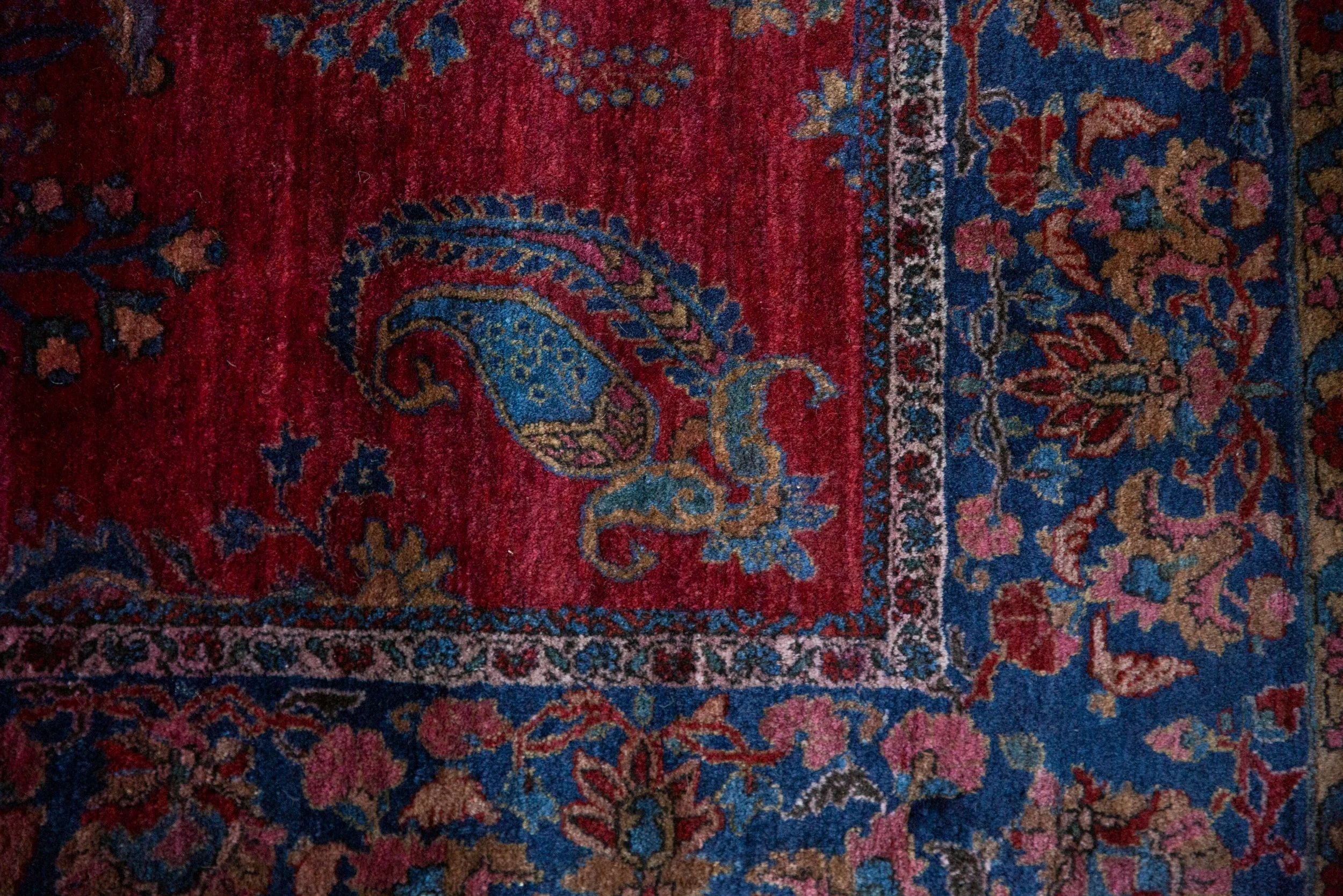 4.5x6.5 Antique Fine Kashan Rug - Image 8