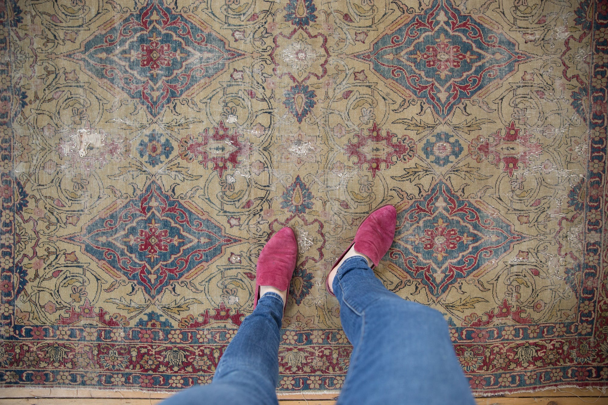 4.5x6.5 Antique Kermanshah Rug - Image 2