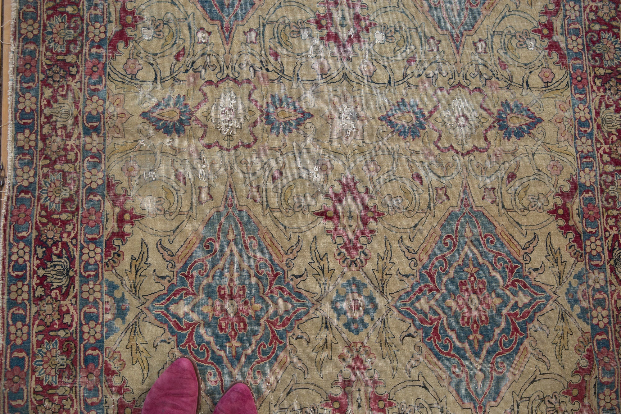 4.5x6.5 Antique Kermanshah Rug - Image 7
