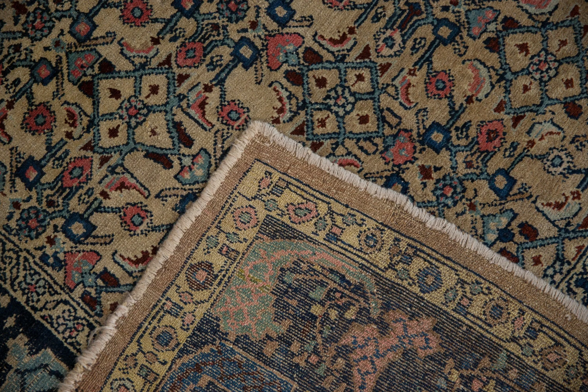 4.5x6.5 Vintage Distressed Bijar Rug - Image 10
