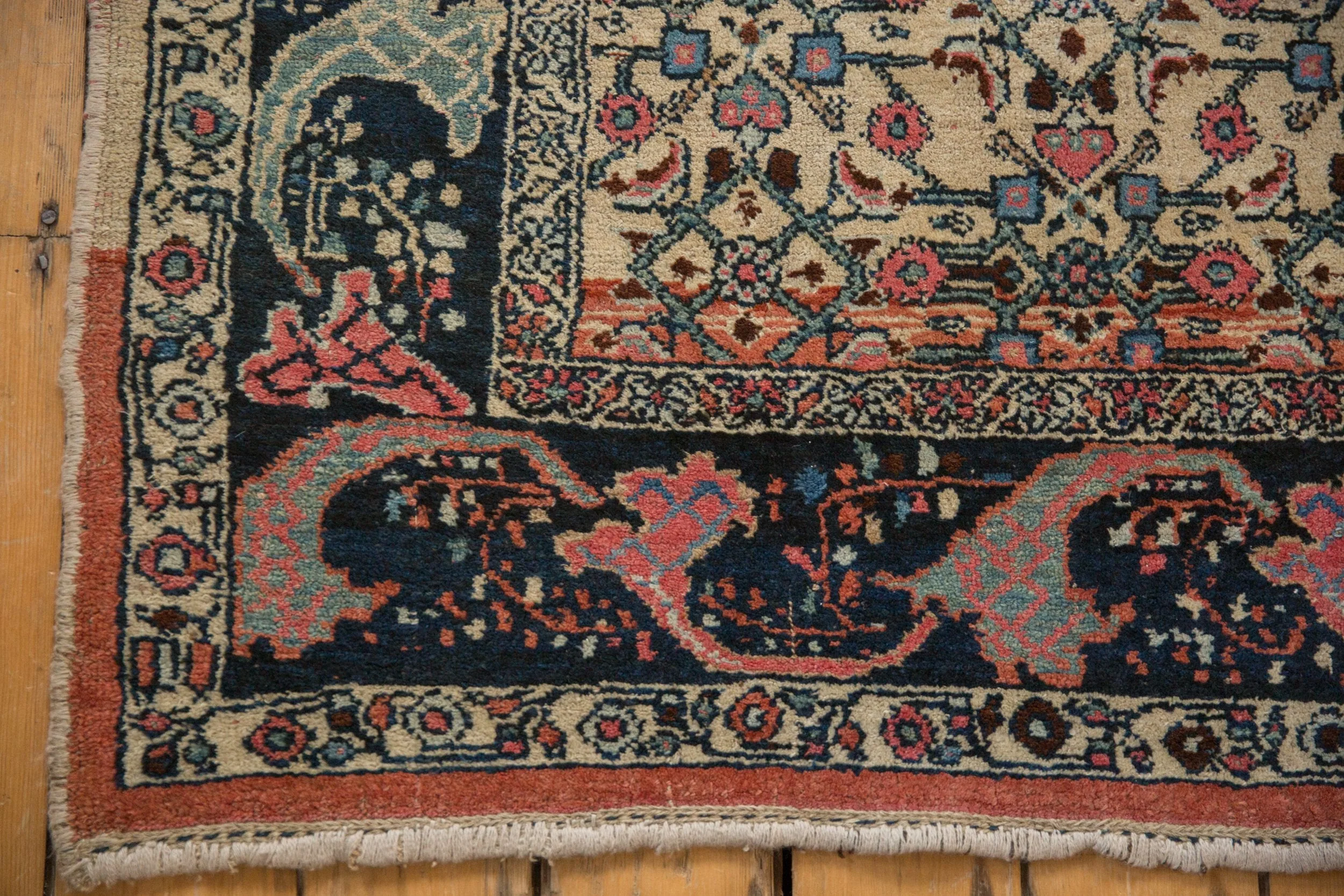 4.5x6.5 Vintage Distressed Bijar Rug - Image 4