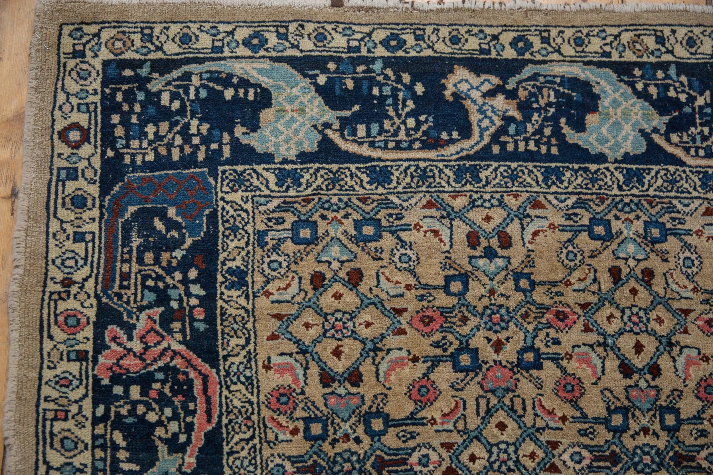 4.5x6.5 Vintage Distressed Bijar Rug - Image 5