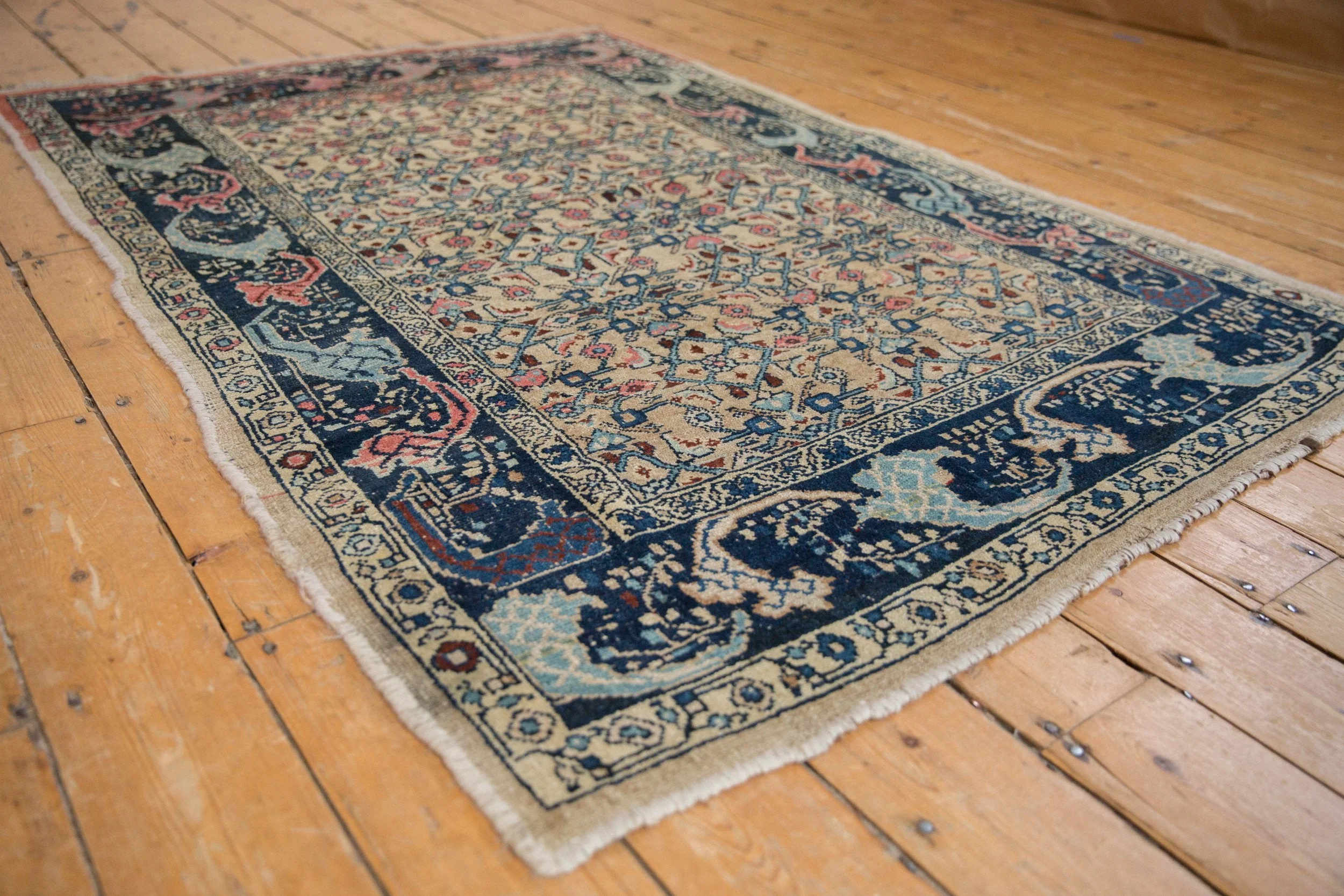 4.5x6.5 Vintage Distressed Bijar Rug - Image 6