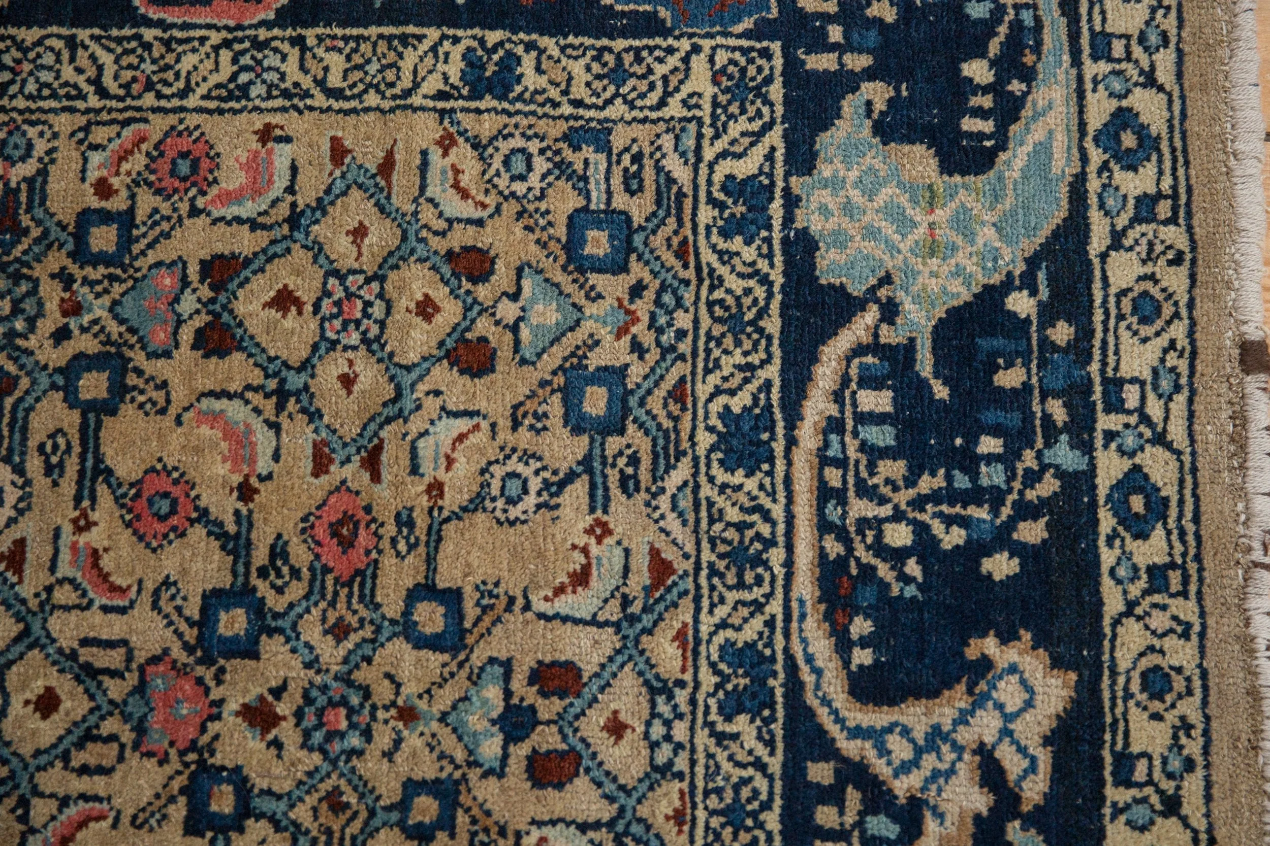4.5x6.5 Vintage Distressed Bijar Rug - Image 8