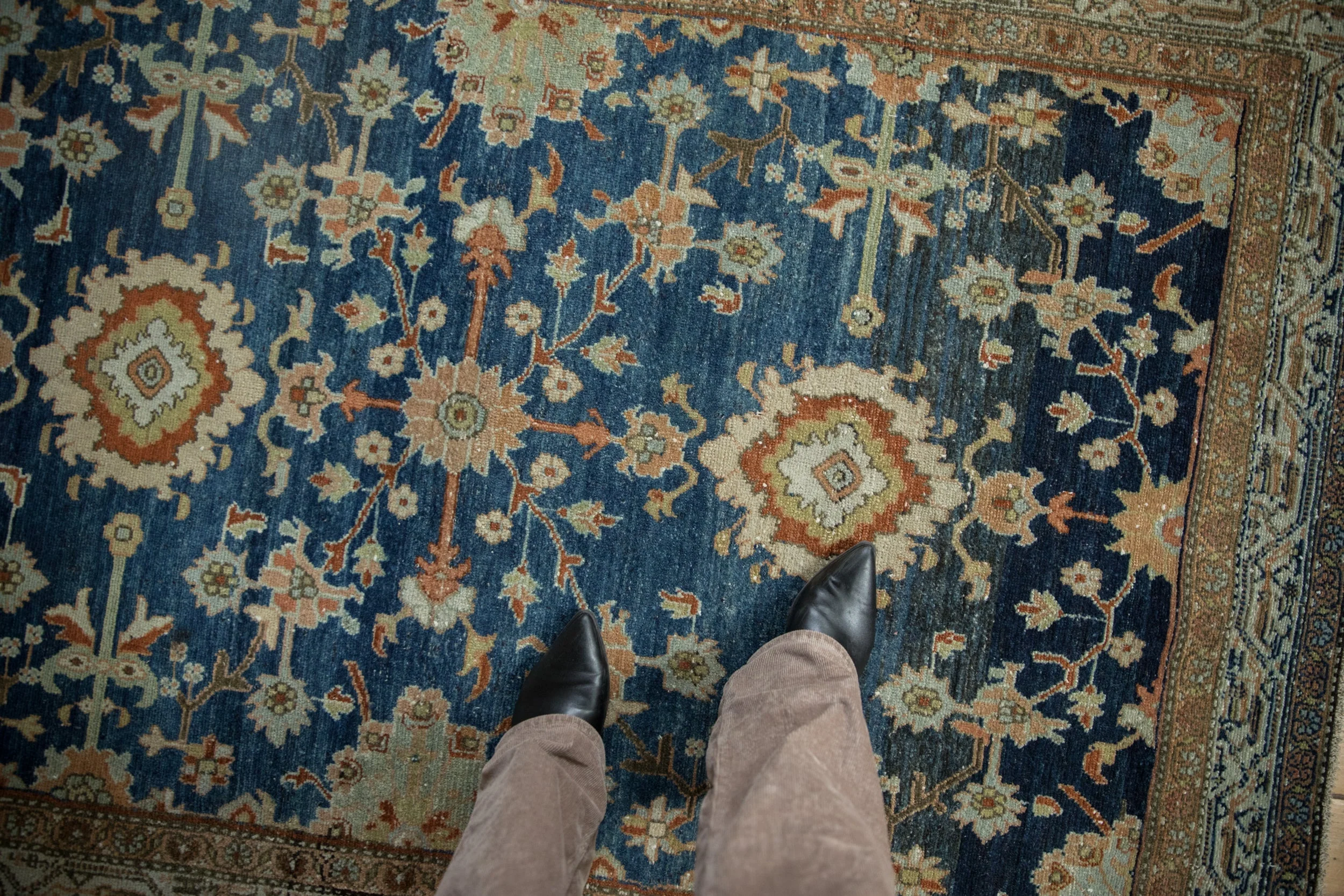 4.5x6.5 Vintage Distressed Hamadan Rug - Image 2