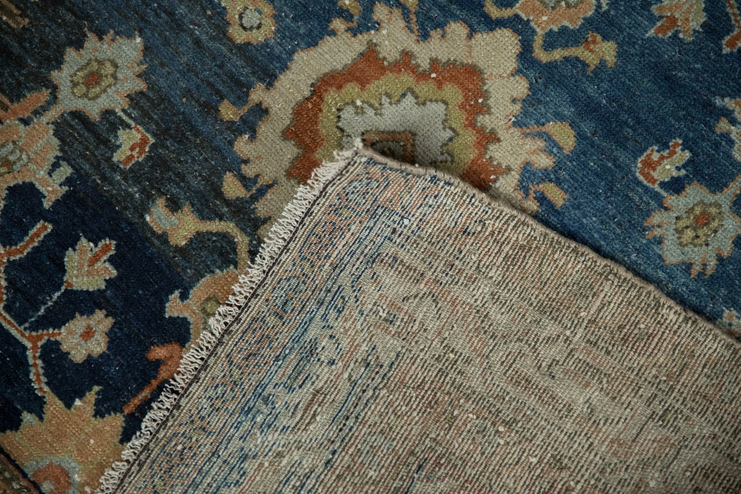 4.5x6.5 Vintage Distressed Hamadan Rug - Image 8