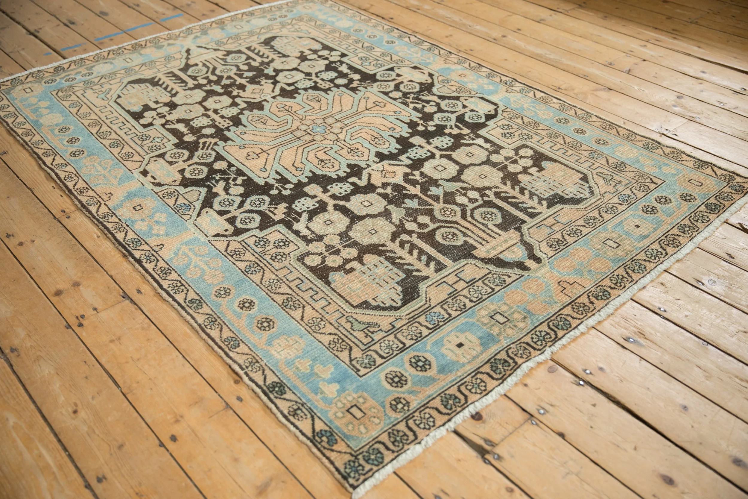 4.5x6.5 Vintage Distressed Hamadan Rug - Image 4