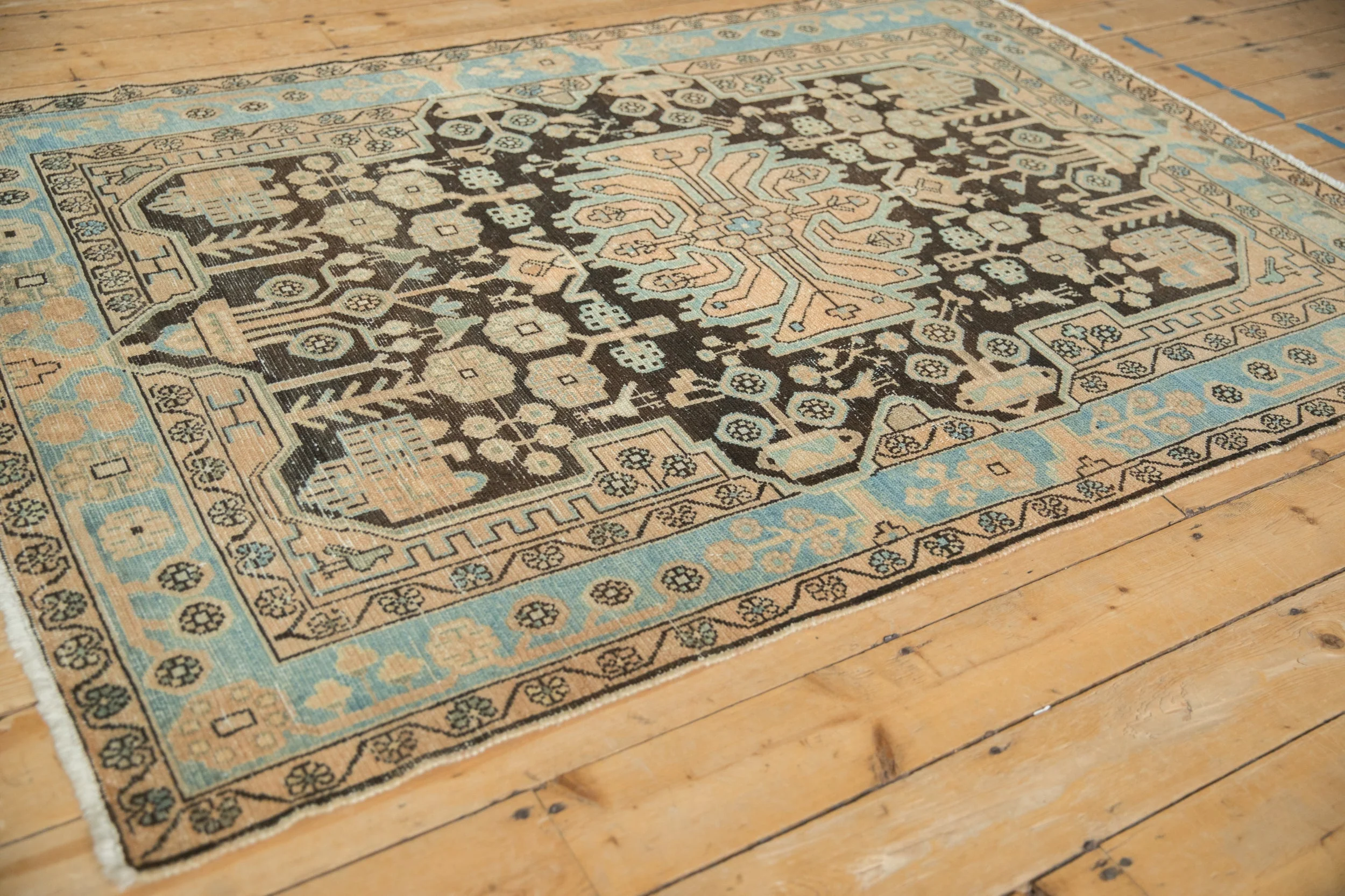 4.5x6.5 Vintage Distressed Hamadan Rug - Image 7